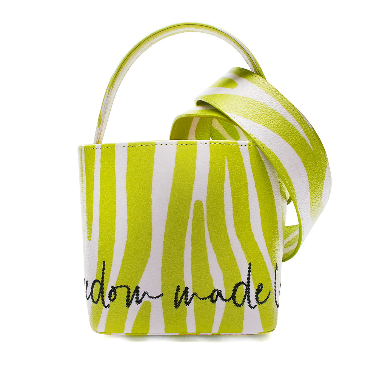 Martina Bag - Green Zebra Print