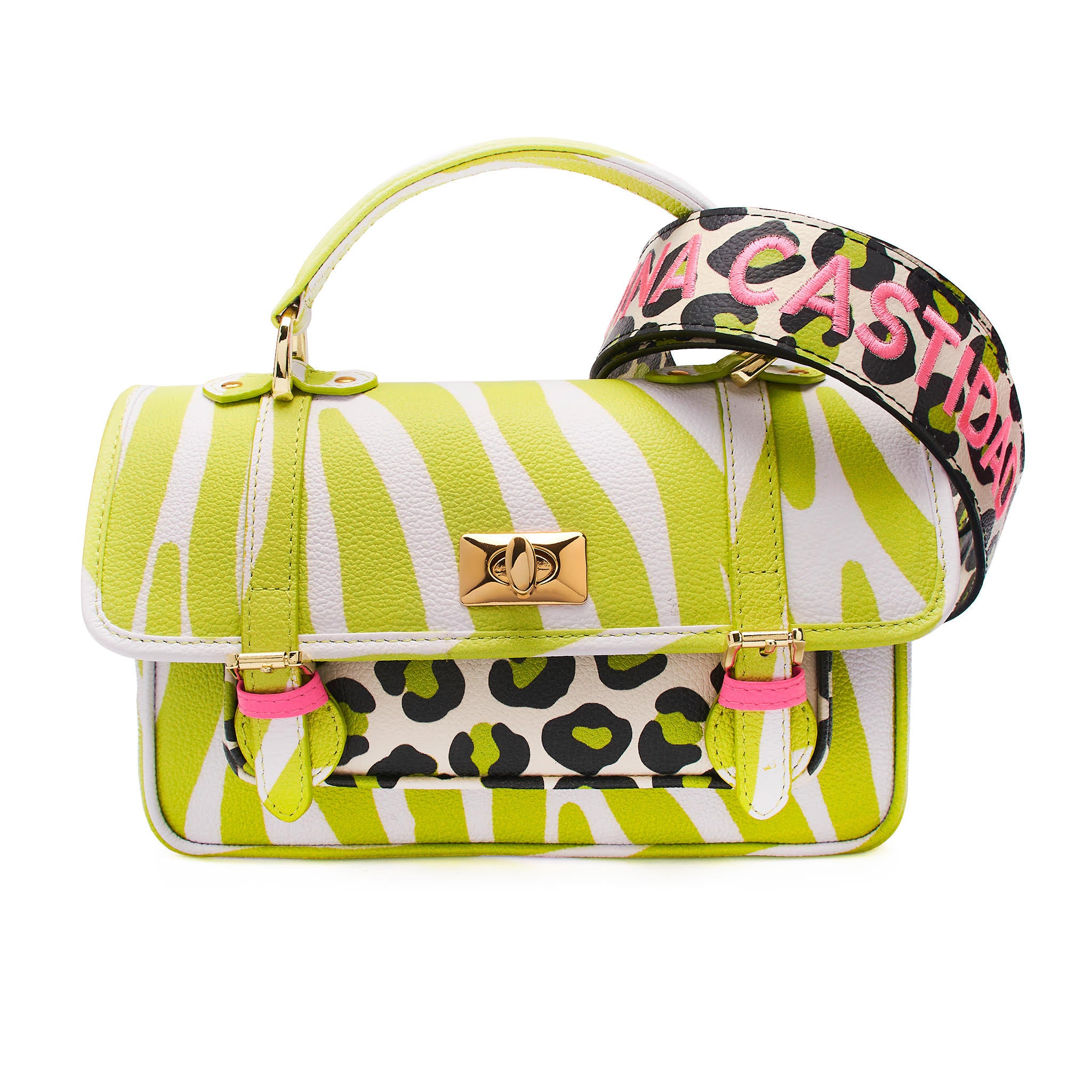 School Bag - Green Mix & Match