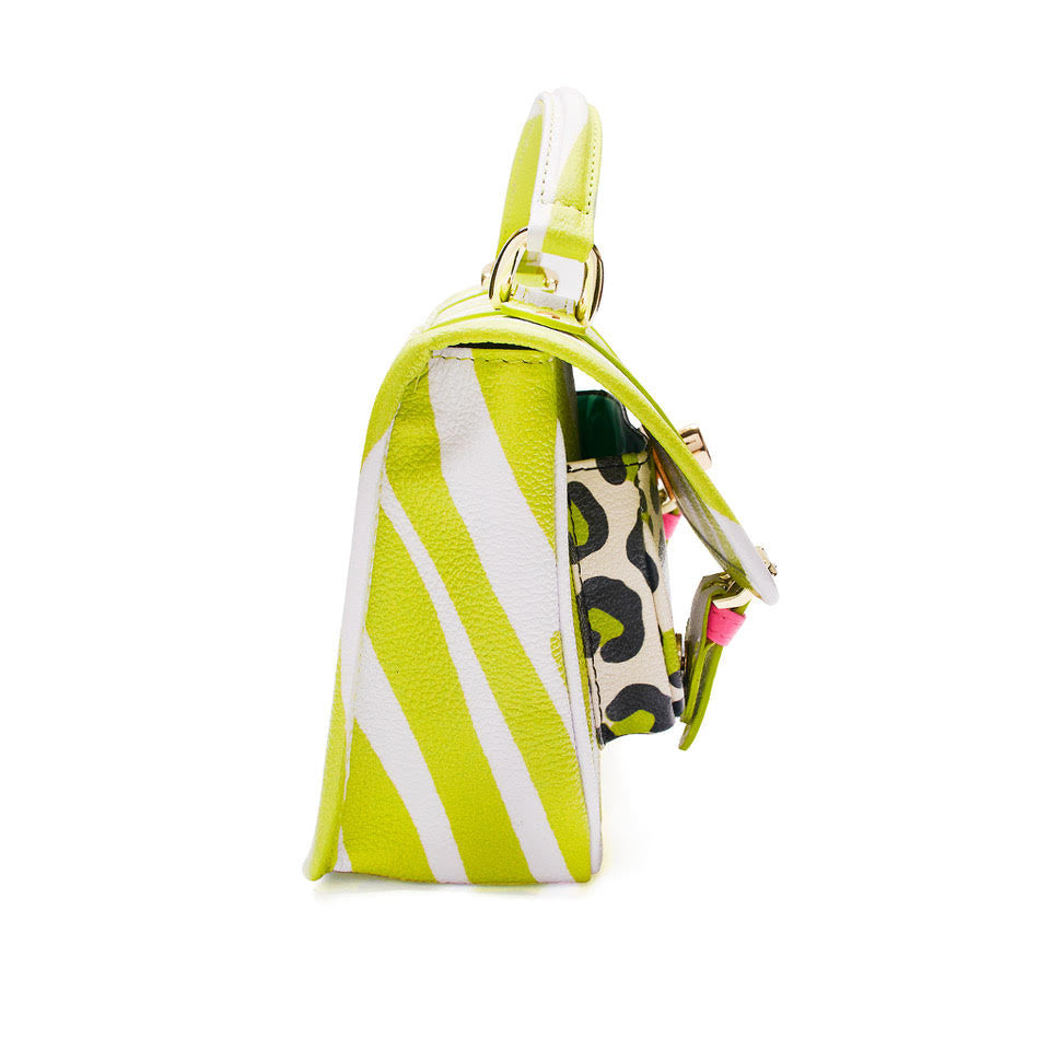 School Bag - Green Mix & Match