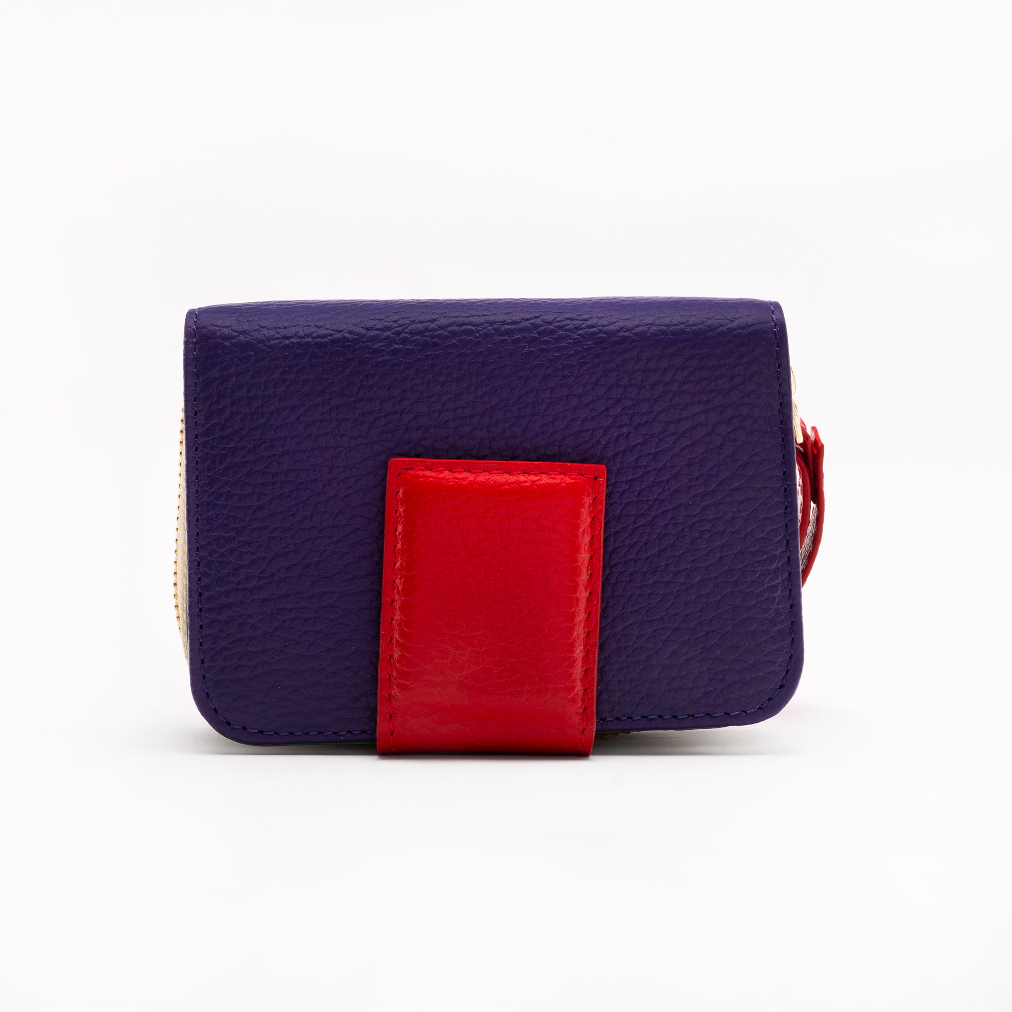 WALLET zipper - VIOLETA obispo + ROJO DIVINA CASTIDAD