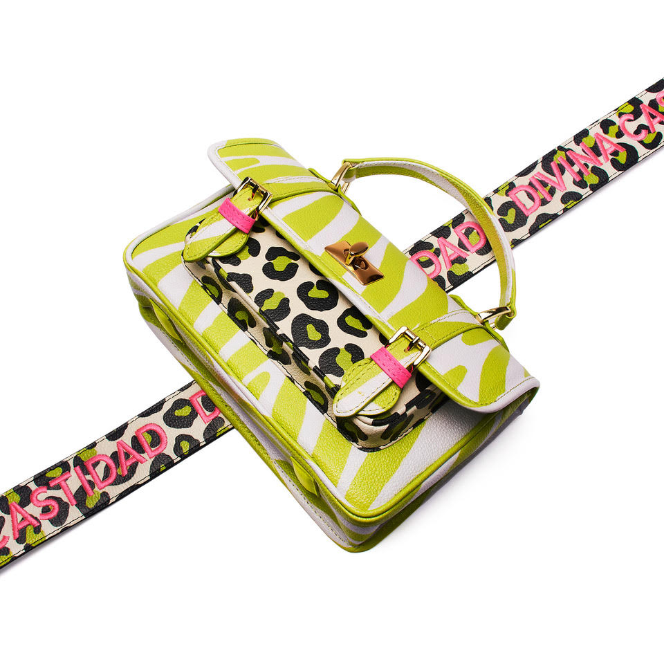 School Bag - Green Mix & Match