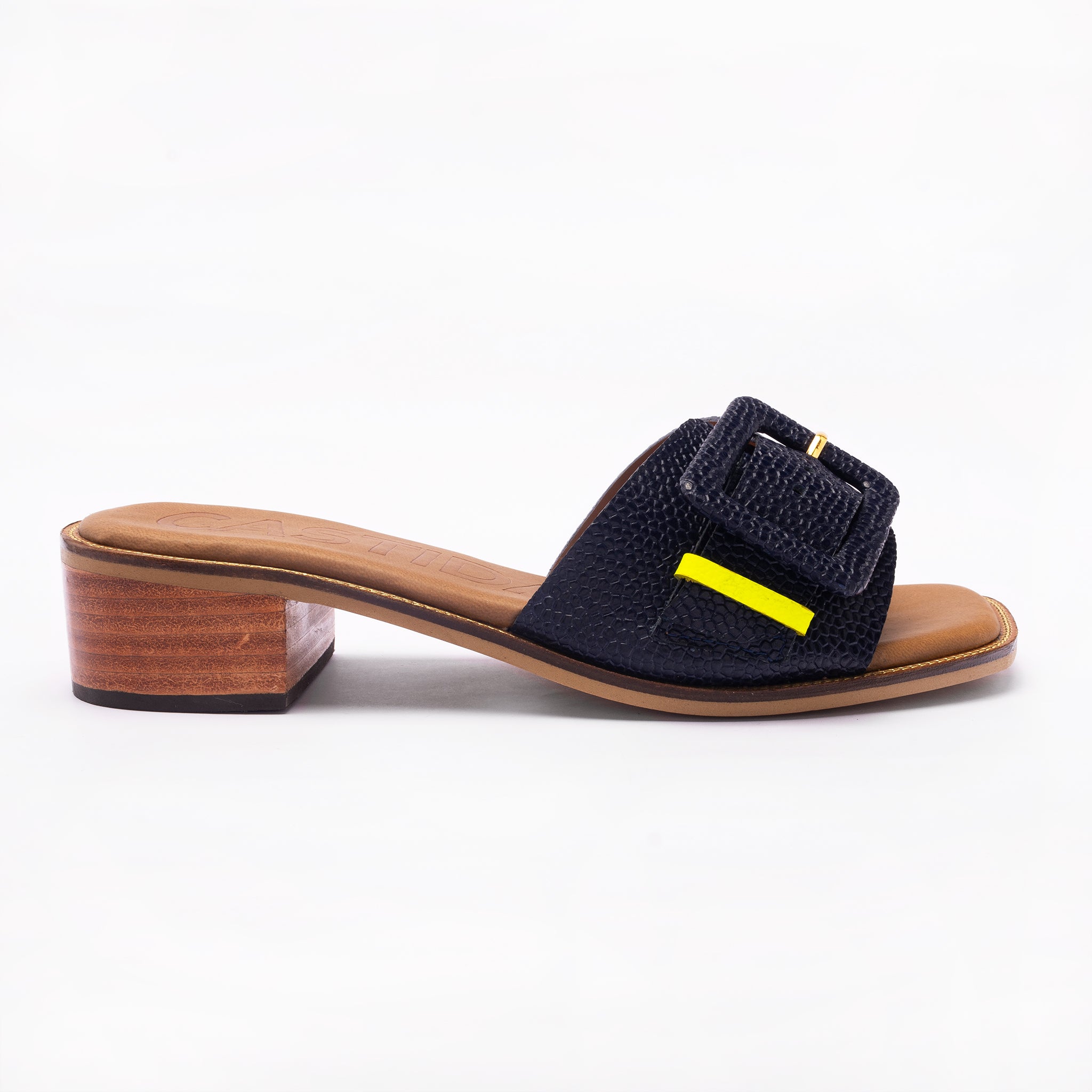 PALA hebilla SANDAL - navy BLUE - DIVINA CASTIDAD