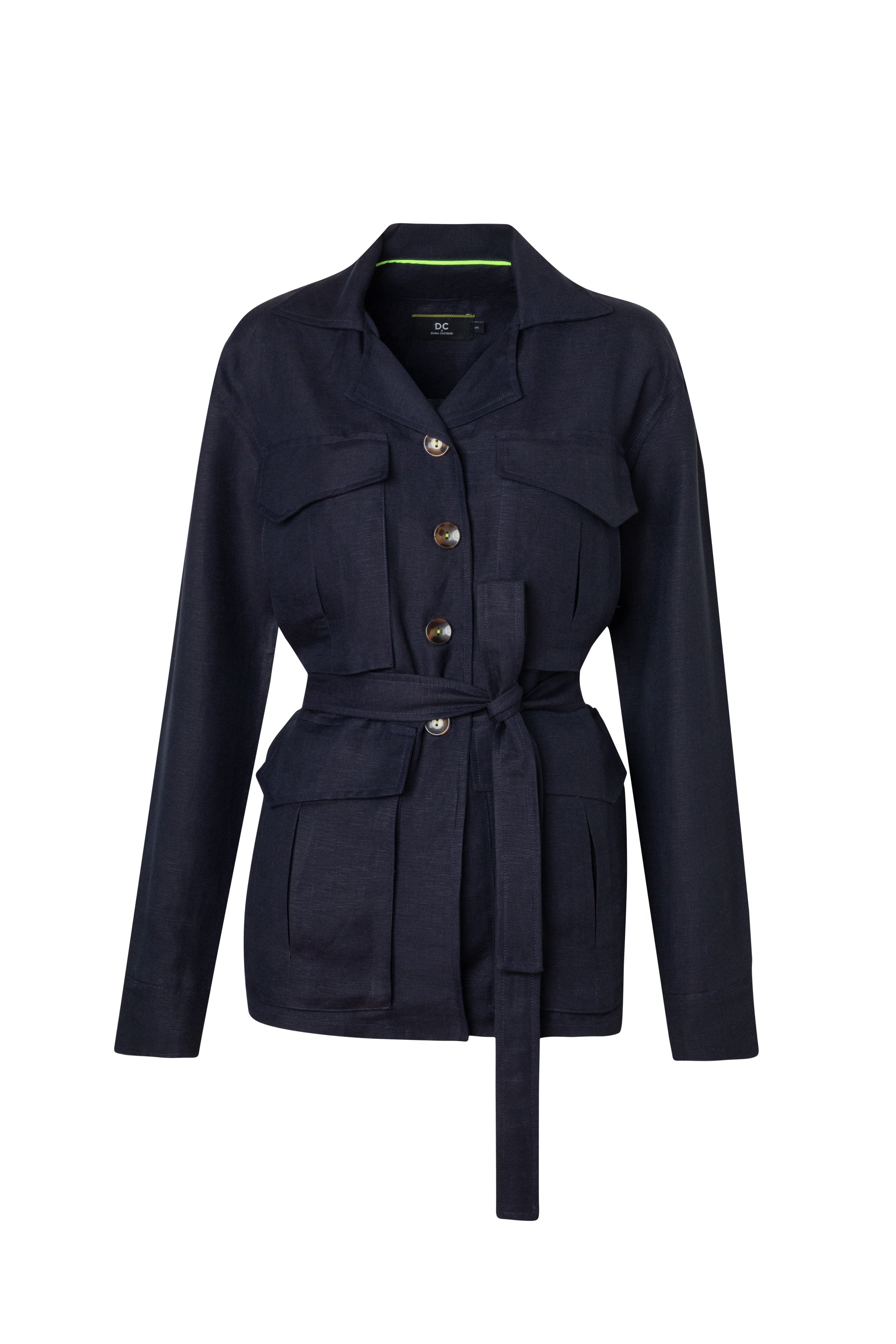SAFARI jacket - NAVY blue - DIVINA CASTIDAD