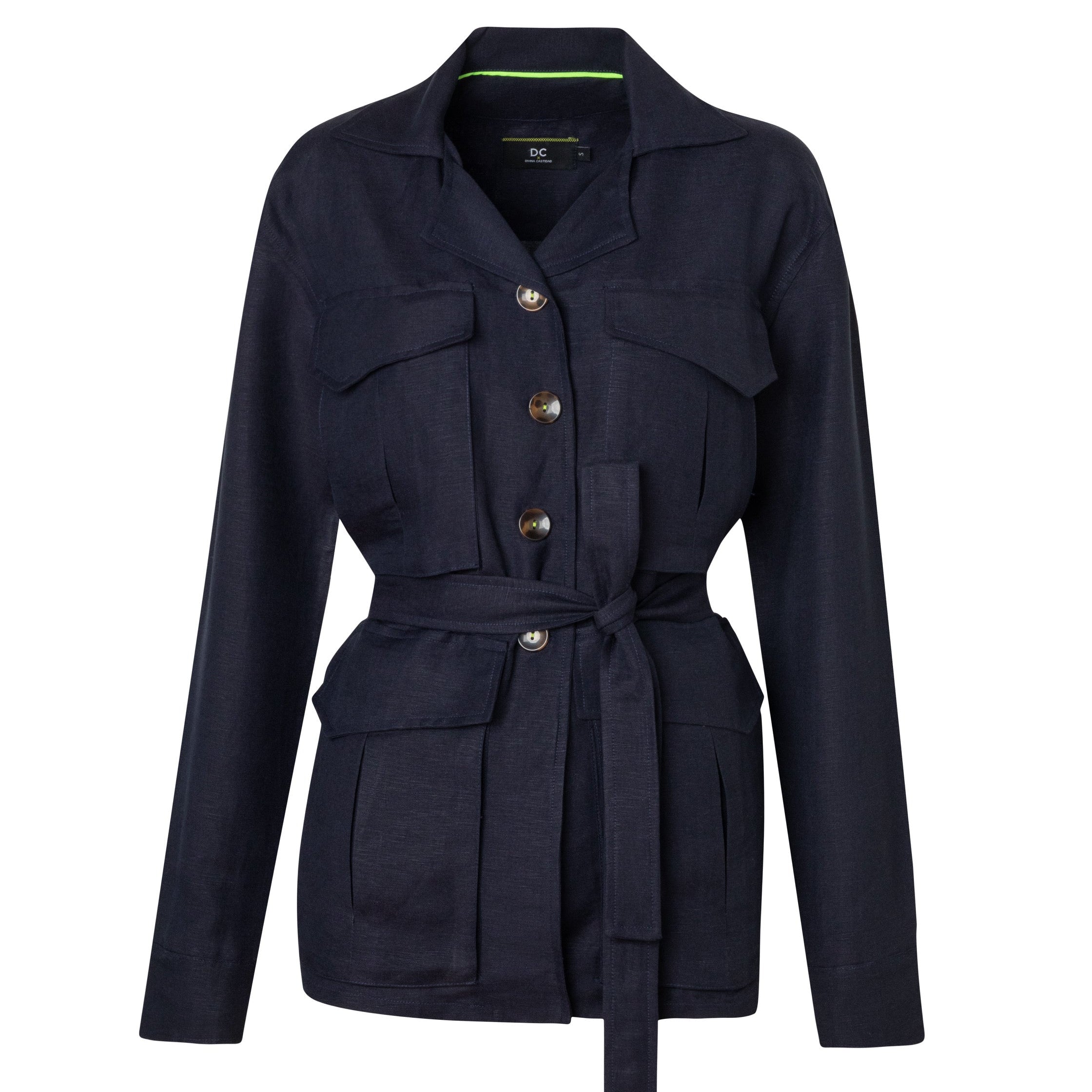 SAFARI jacket - NAVY blue - DIVINA CASTIDAD
