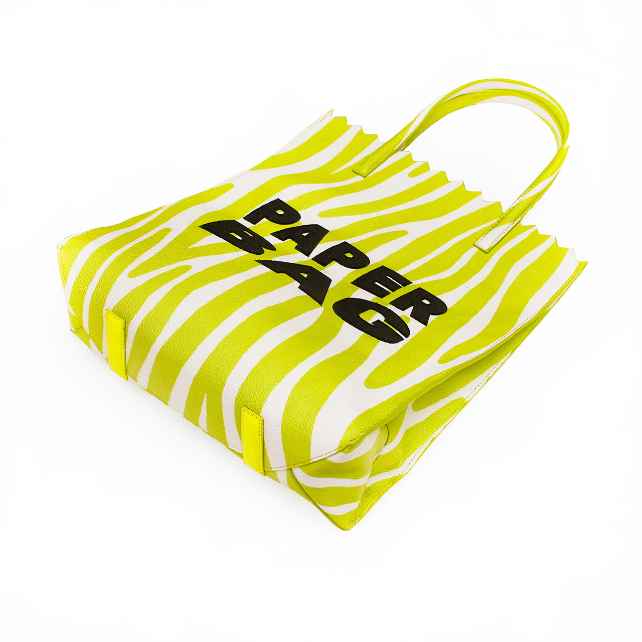 Paper Bag - Green Zebra Bold