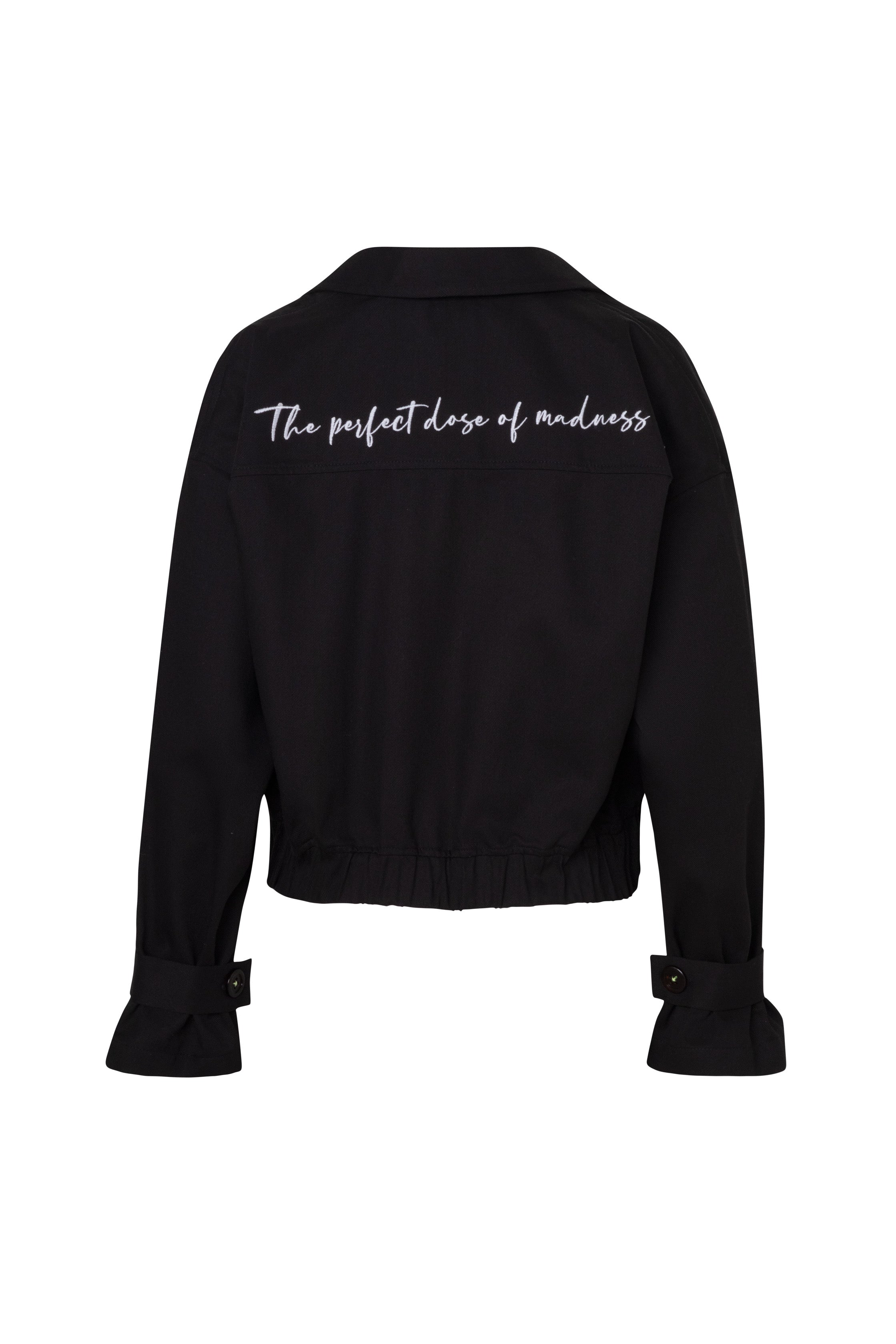 BOMBER jacket - NEGRO - DIVINA CASTIDAD
