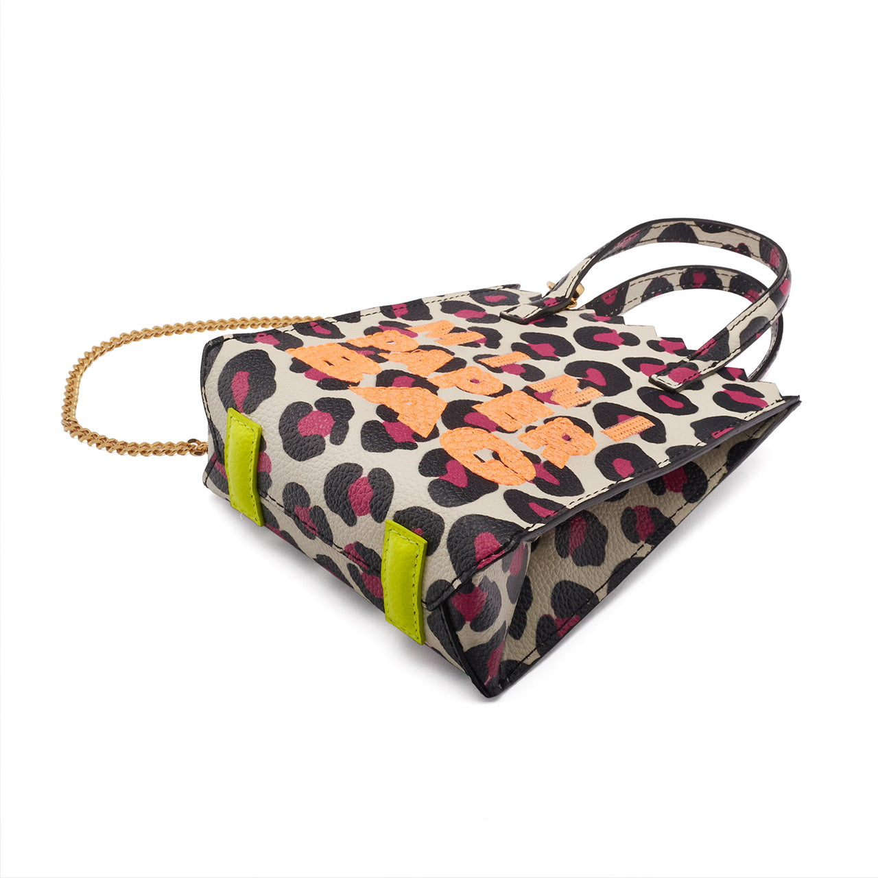 Mini Paper Bag - Fuchsia Animal Print