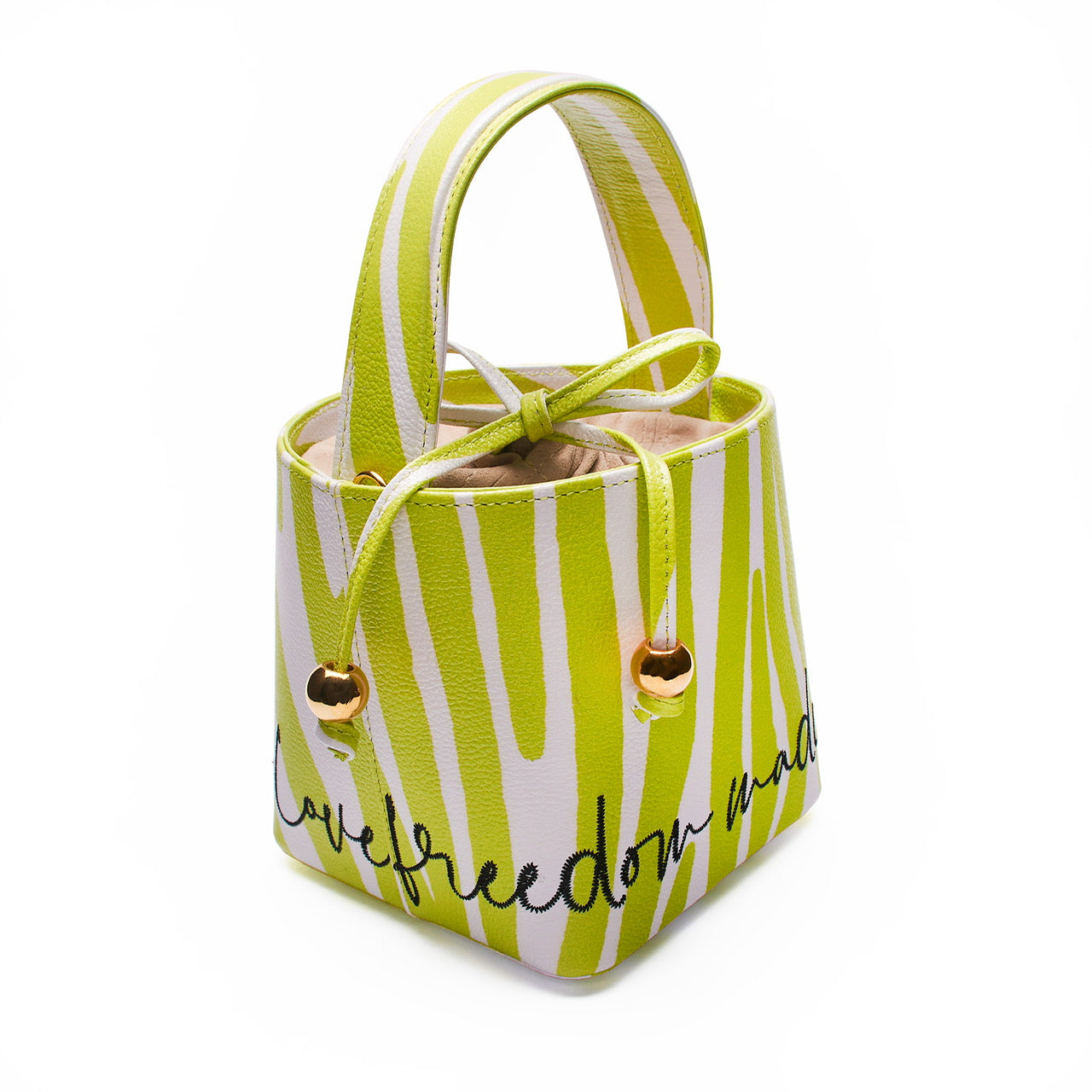 Martina Bag - Green Zebra Print