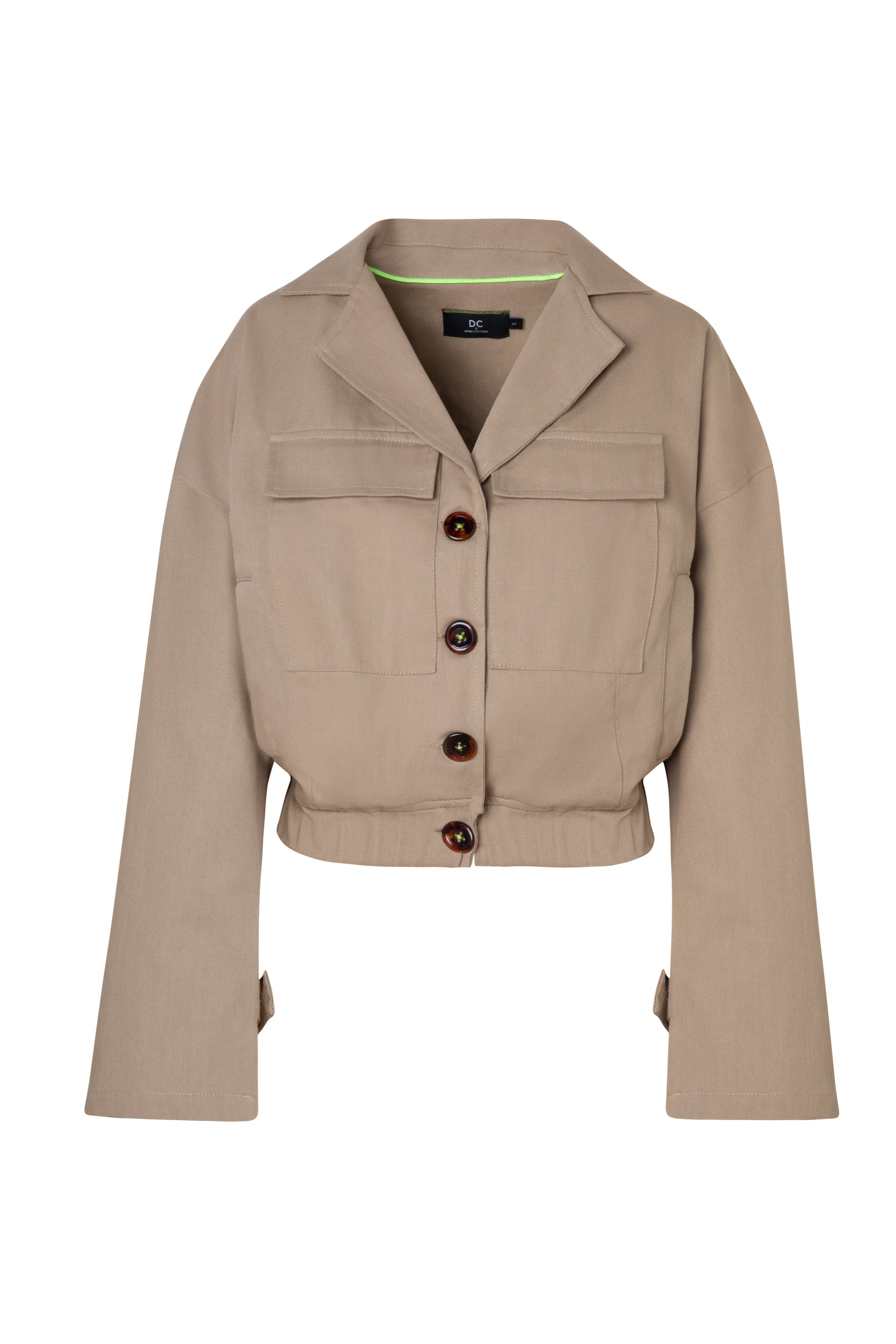 BOMBER jacket - TAUPE - DIVINA CASTIDAD
