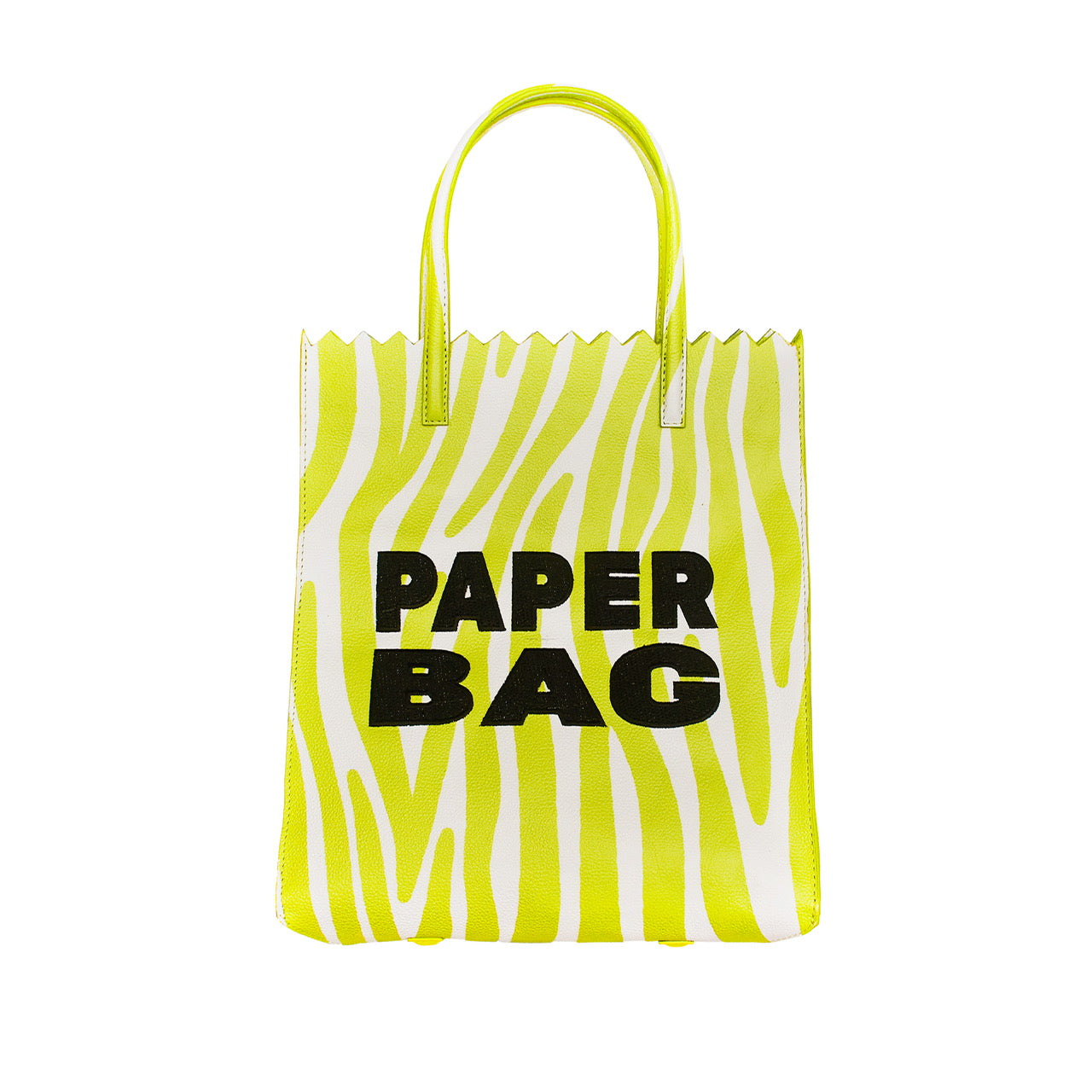 Paper Bag - Green Zebra Bold