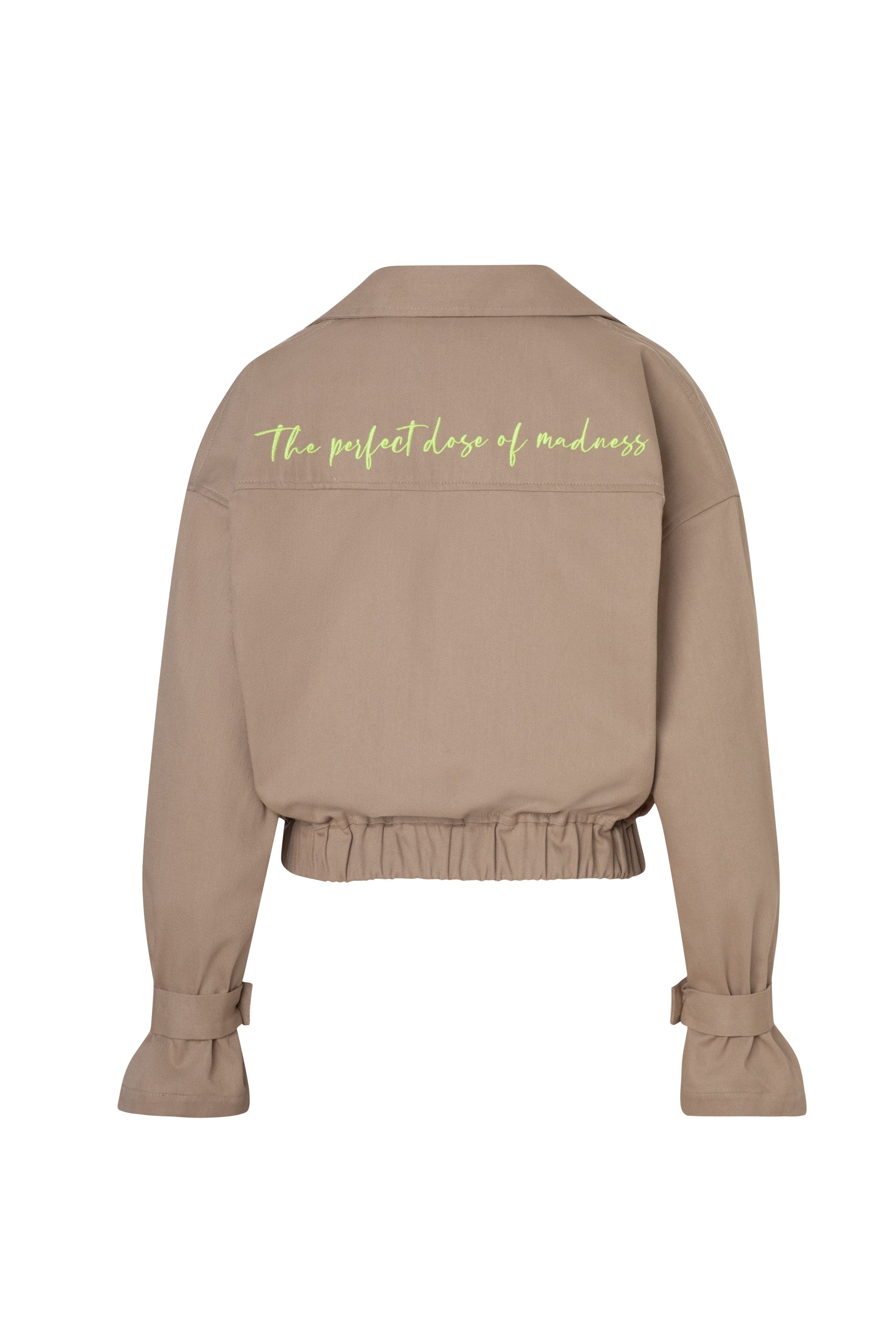 BOMBER jacket - TAUPE - DIVINA CASTIDAD