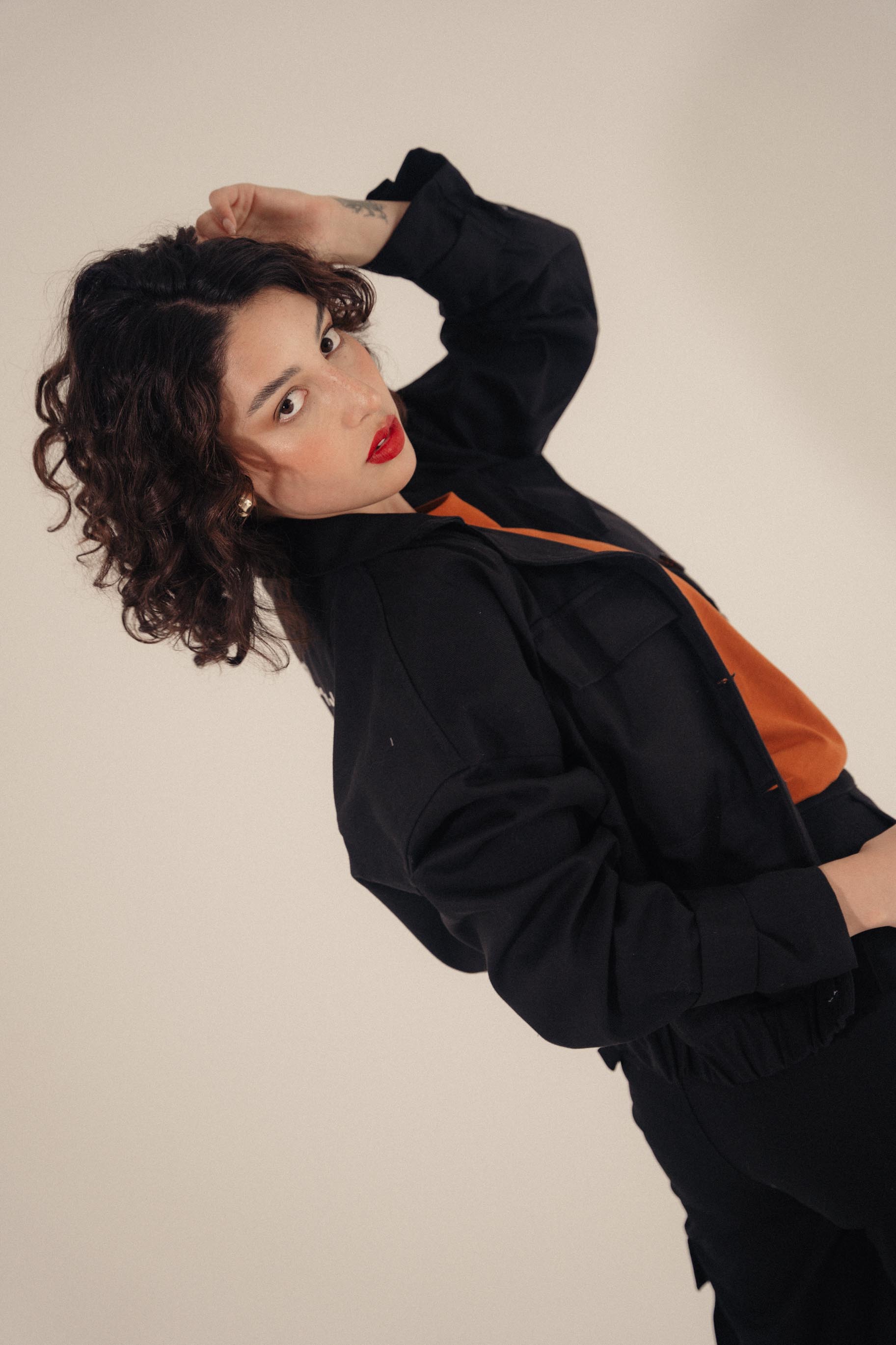BOMBER jacket - NEGRO - DIVINA CASTIDAD