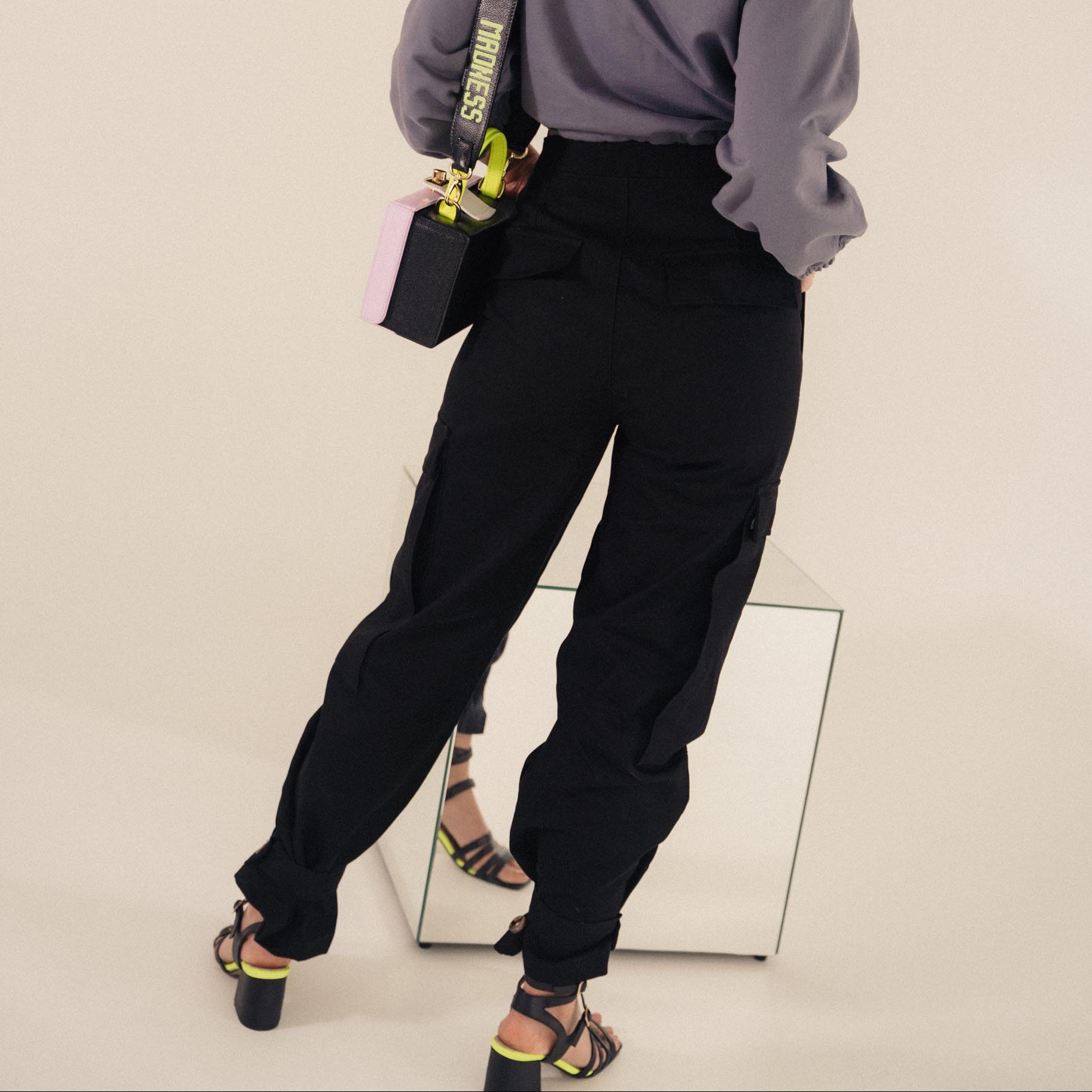 CARGO pant - NEGRO DIVINA CASTIDAD