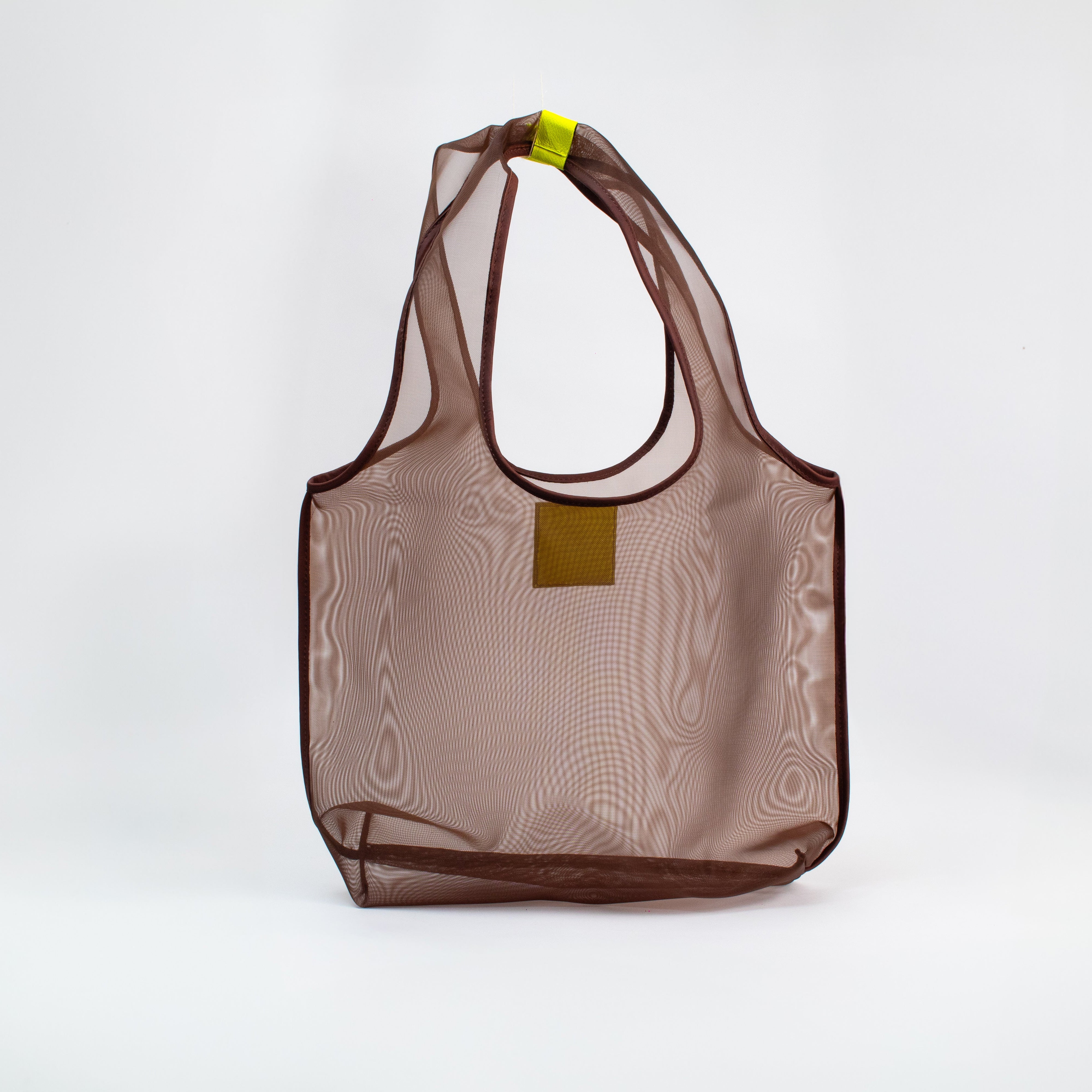 Mesh Tote Bag - Brown x Chocolate