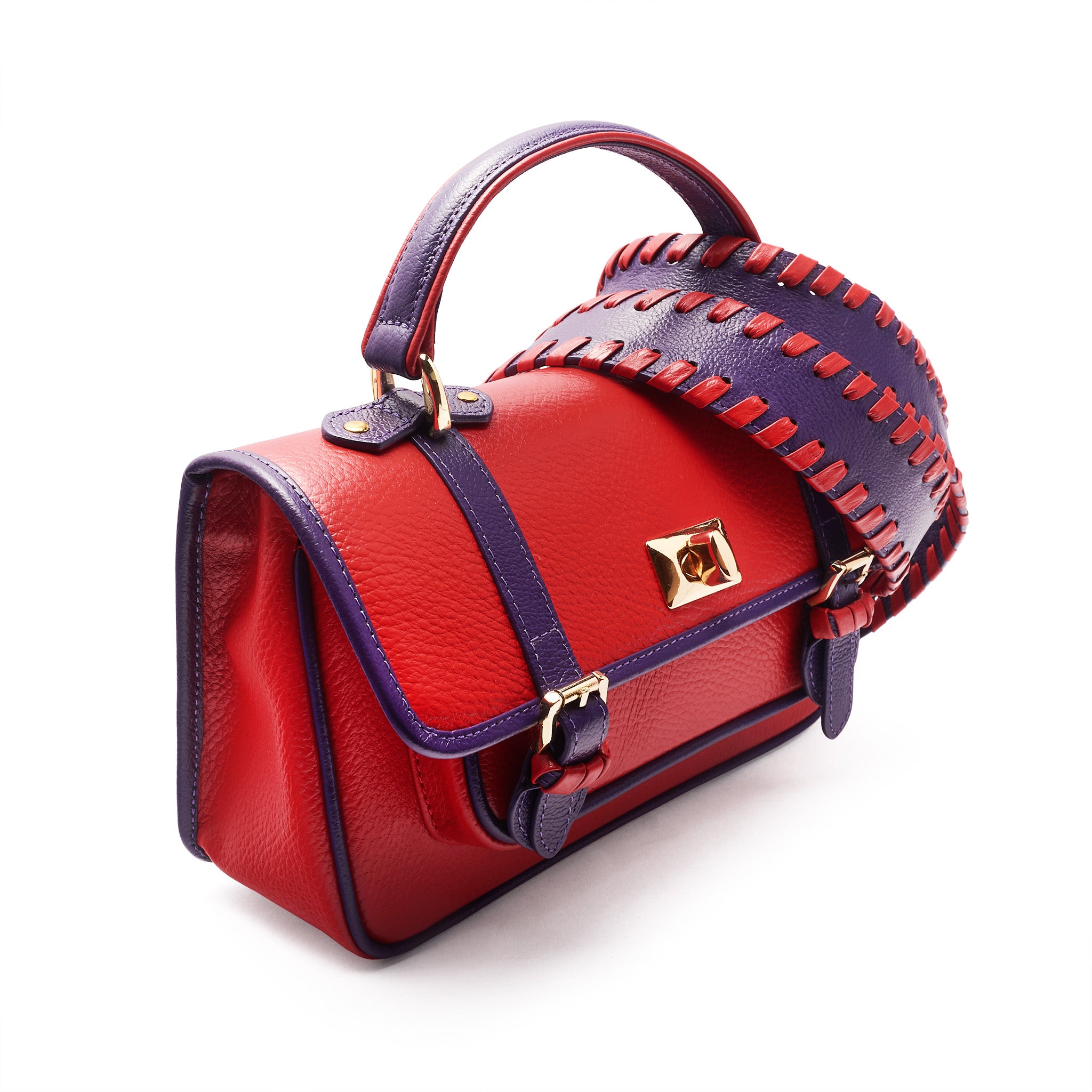 School Bag - Rojo x Violeta