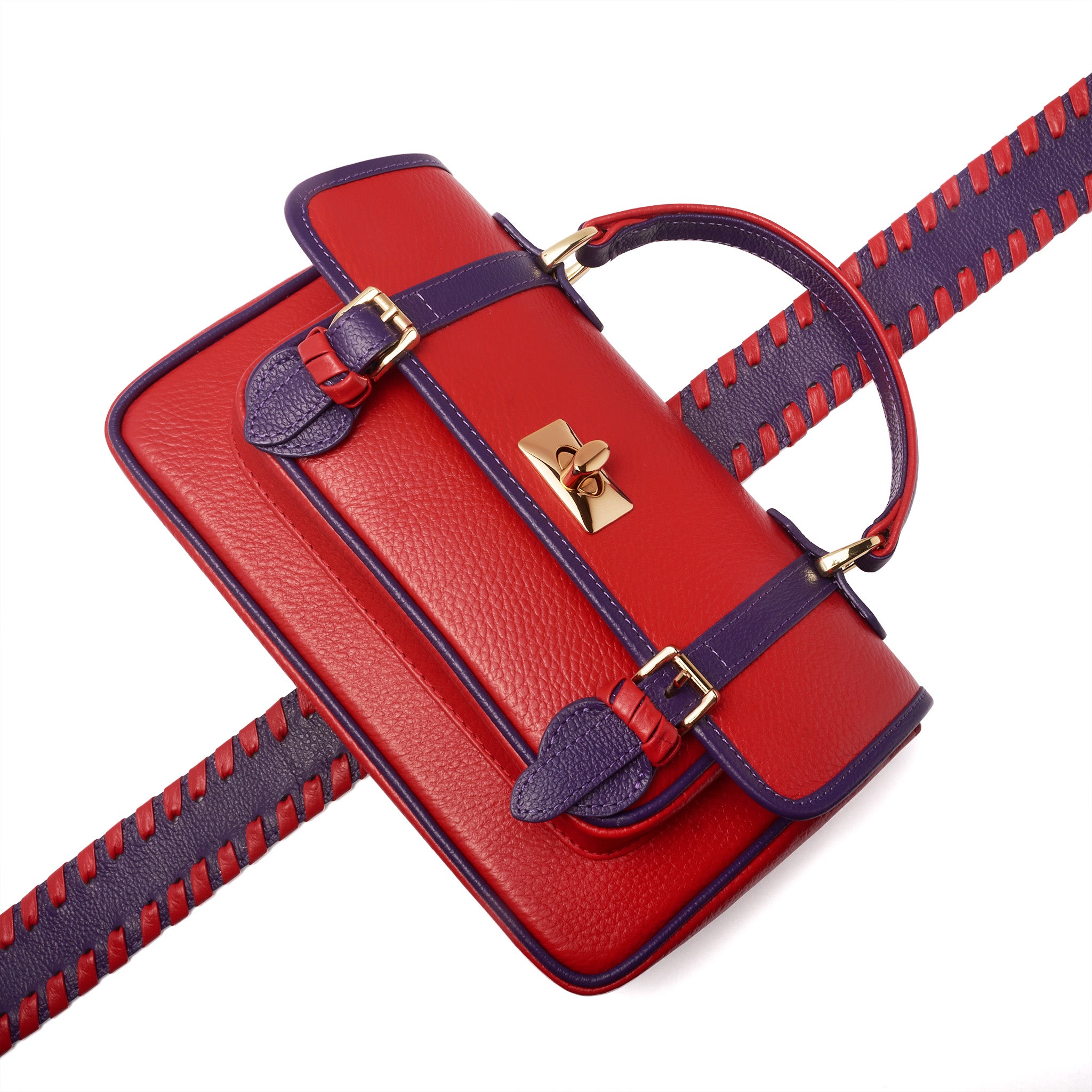 School Bag - Rojo x Violeta