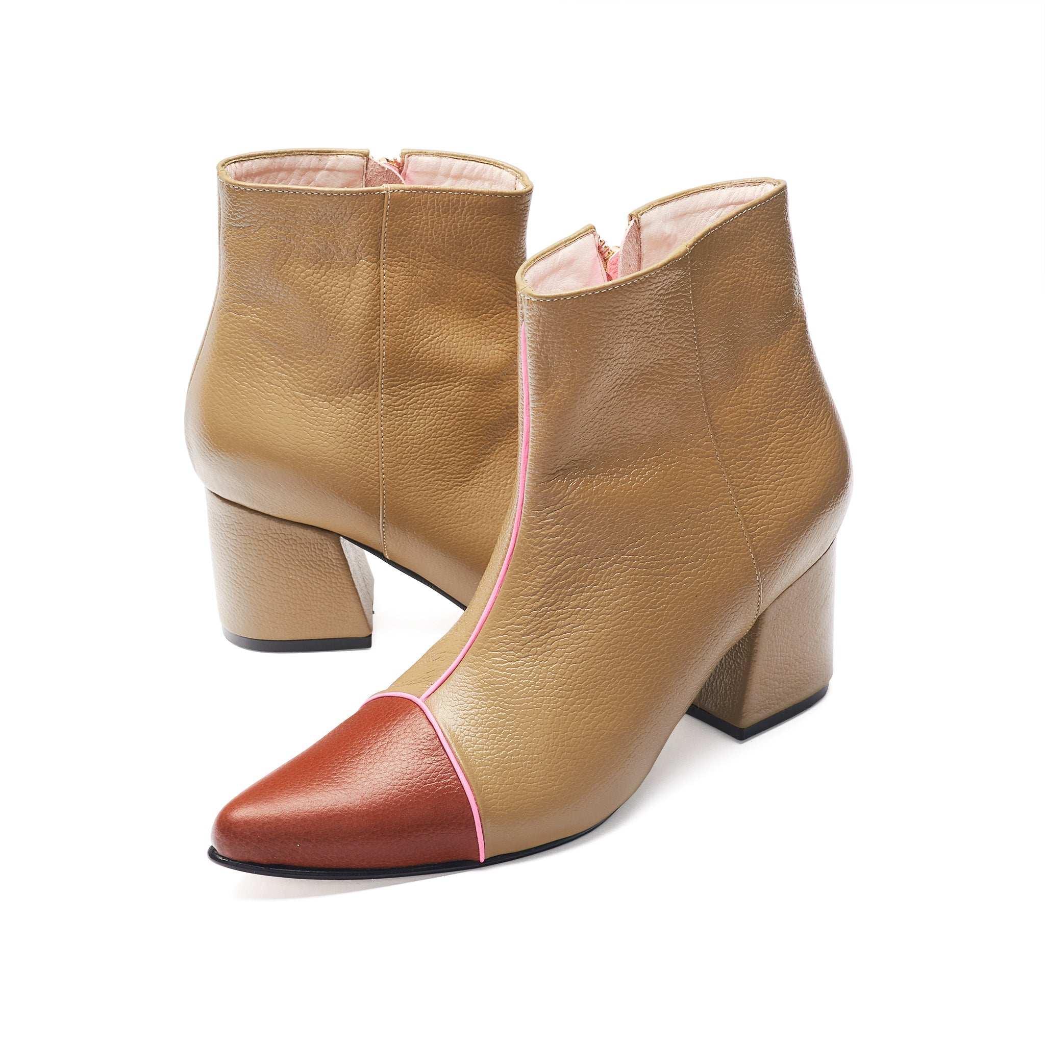 ANKLE boots - MIEL x caramelo