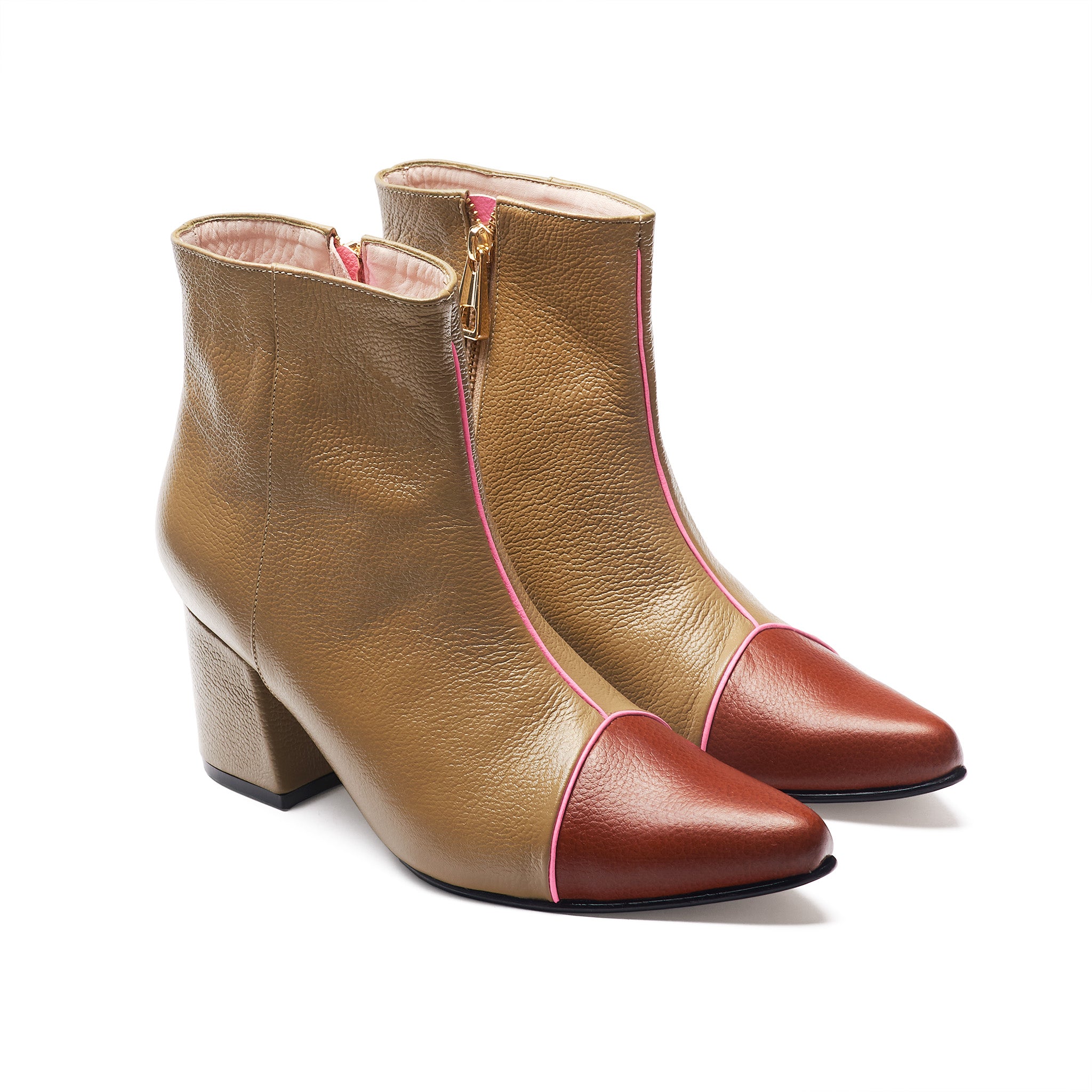 ANKLE boots - MIEL x caramelo