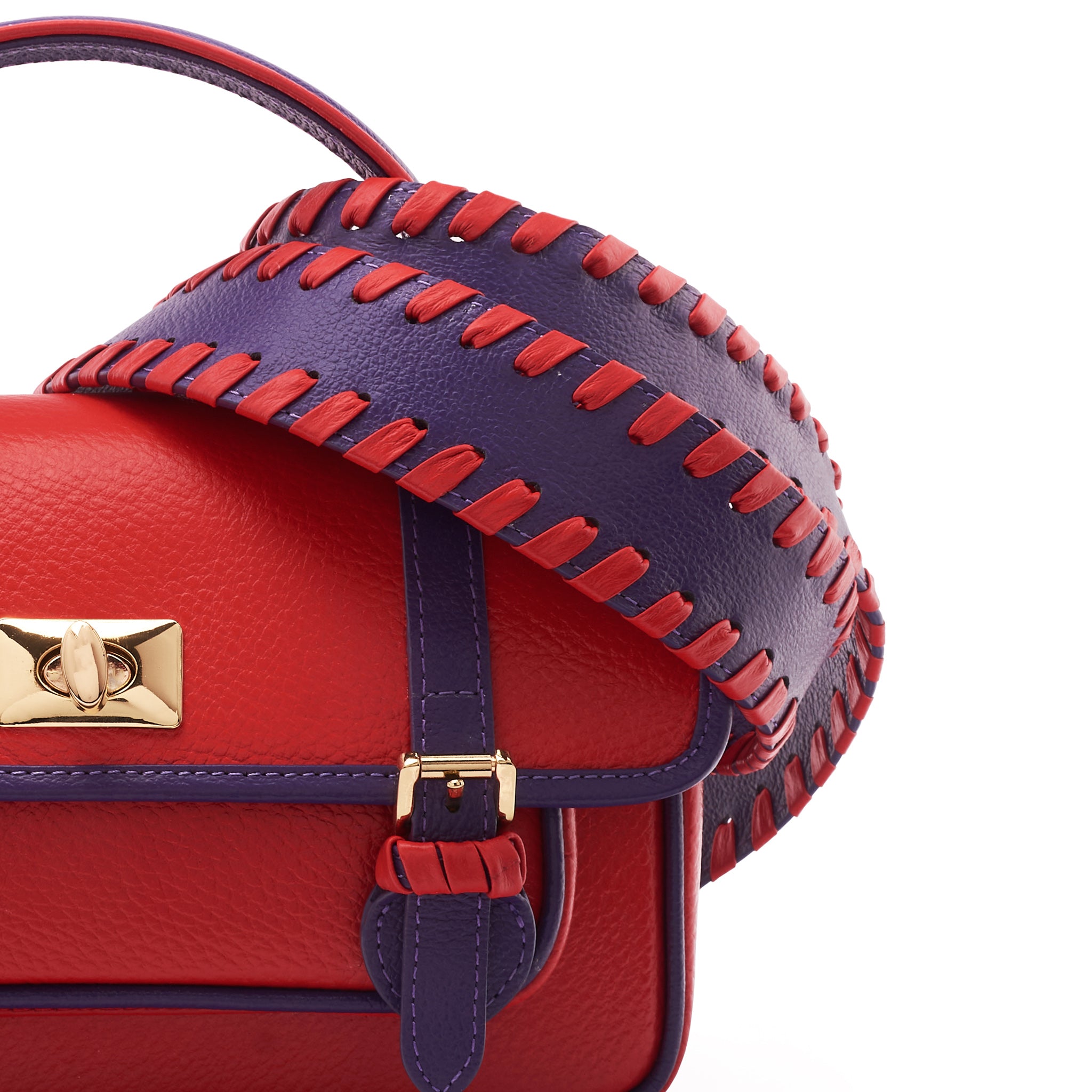 School Bag - Rojo x Violeta