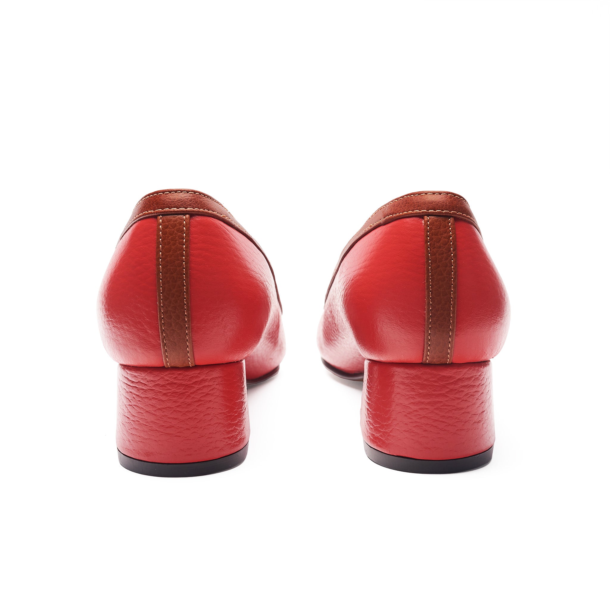 Midi Heels - Rojo x Caramelo