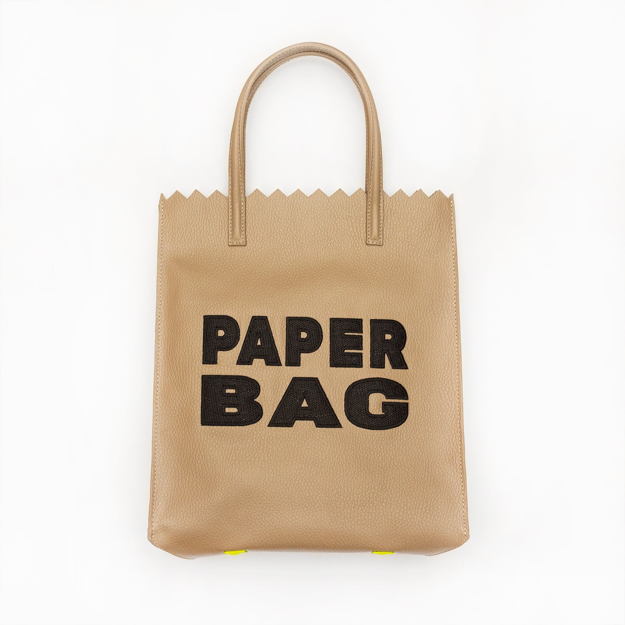 PAPER bag - COCOA + bordado NEGRO - DIVINA CASTIDAD