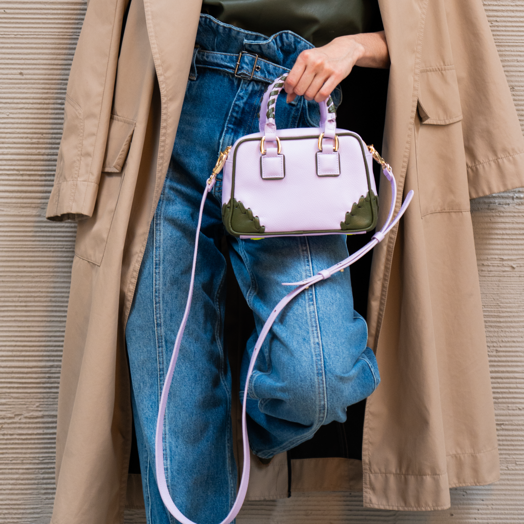 Dr Bag Micro - Malva x Bottle Green