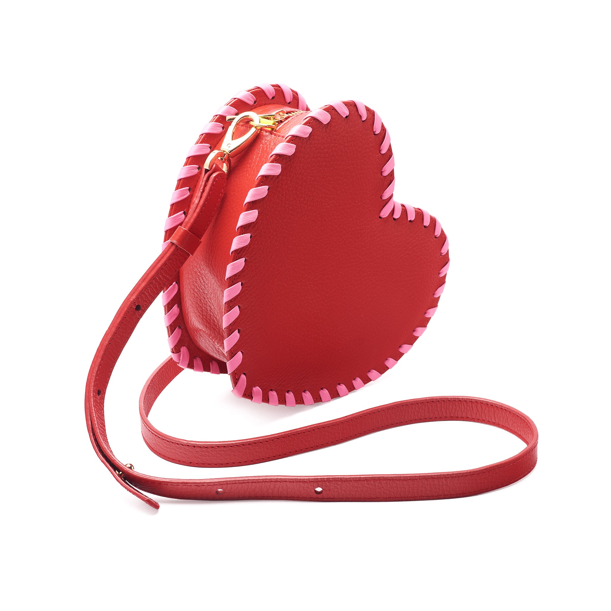 Heart Bag - Rojo x Fucsia