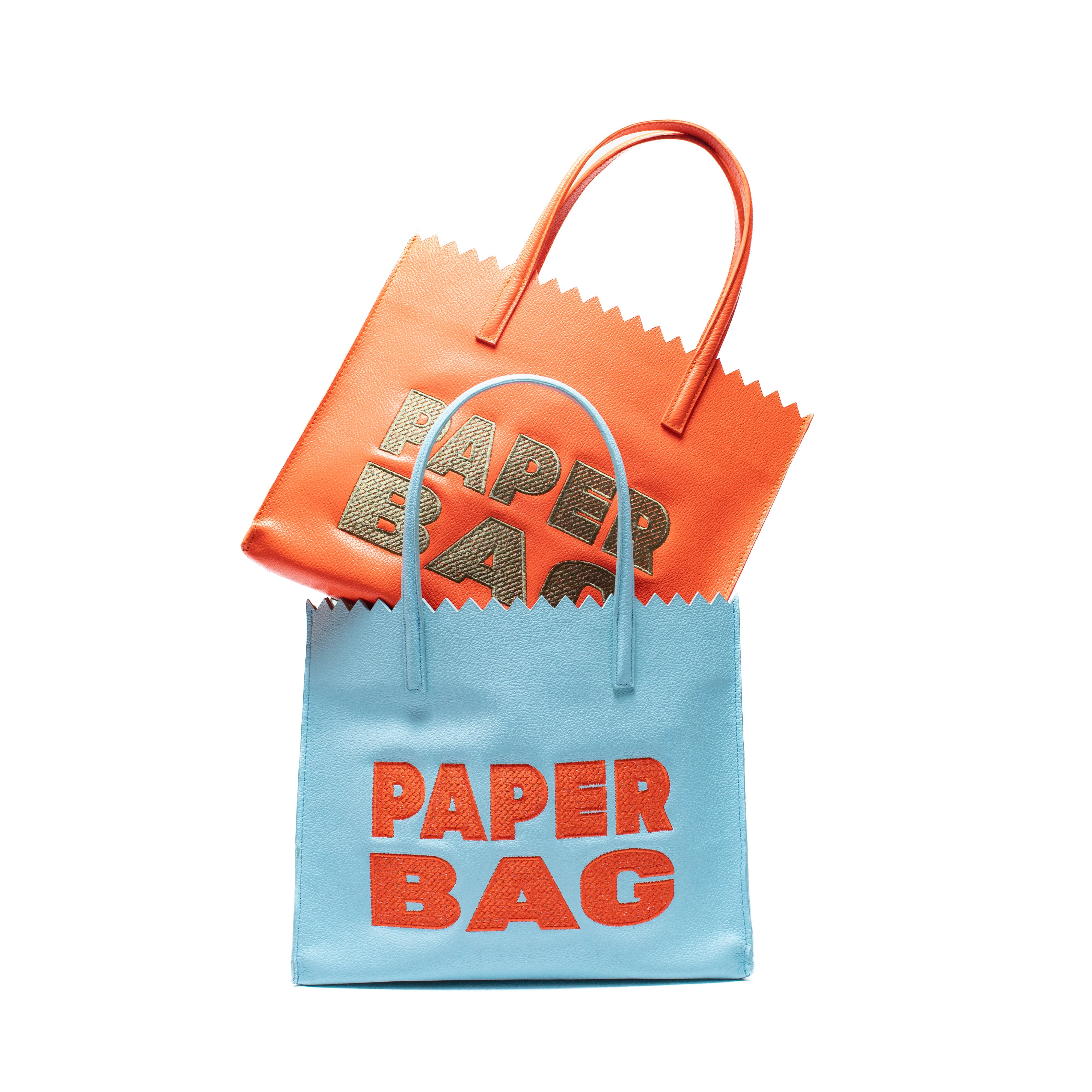 PAPER BAG SHORT celeste fresco x aperol