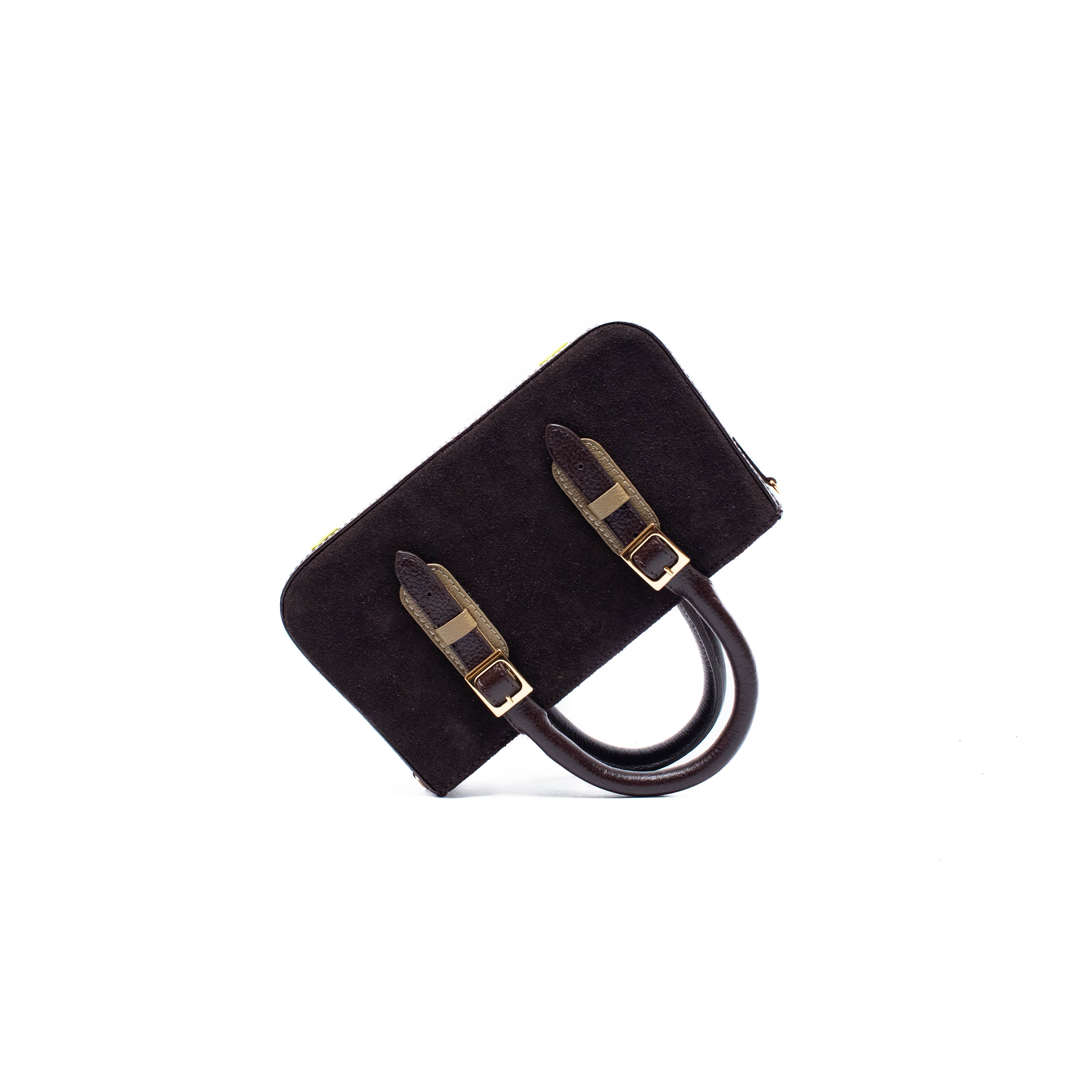 LOVELY BAG MICRO - Chocolate x Musgo