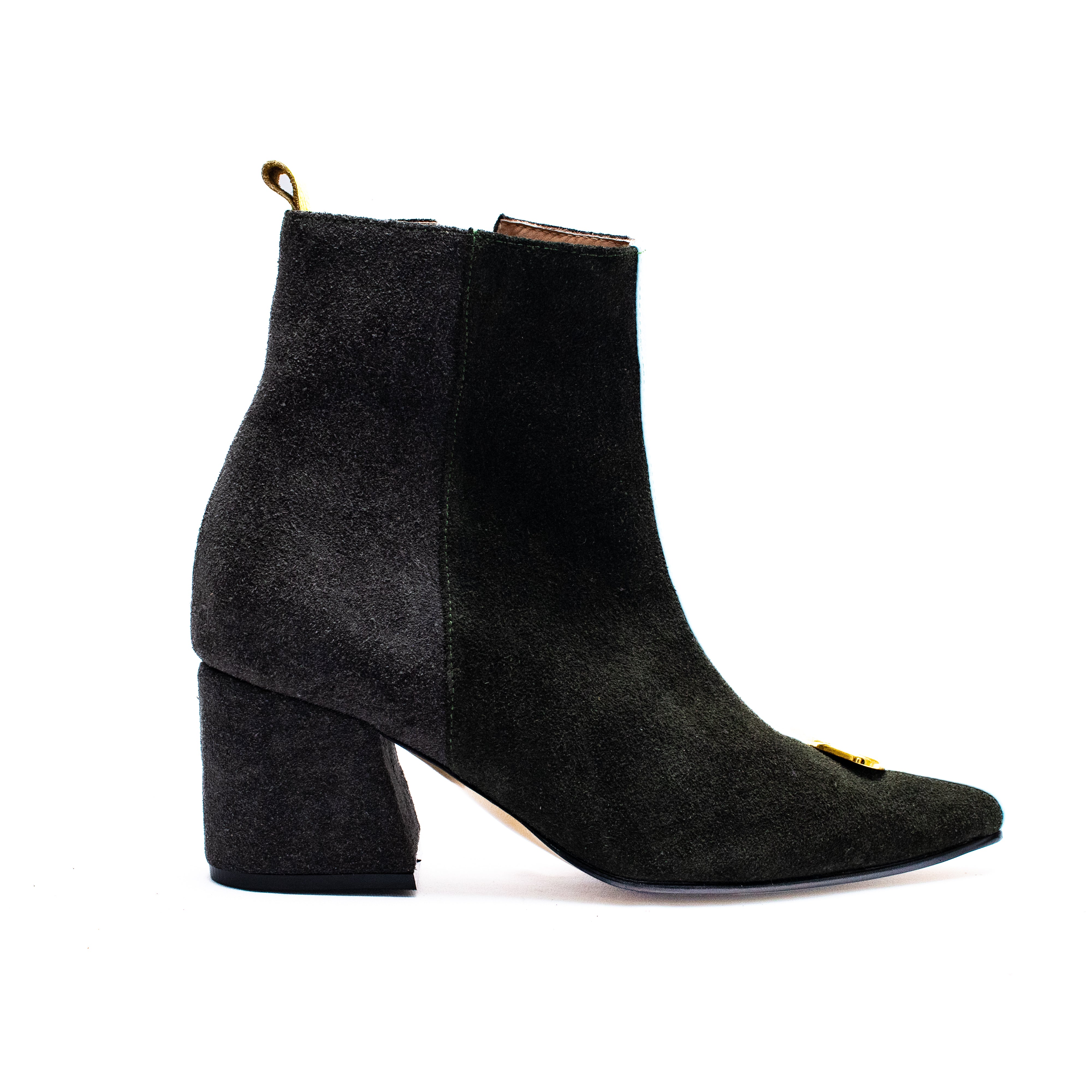 AMEBA BOOTS - Verde Botella x Taupe + Celeste Fresco