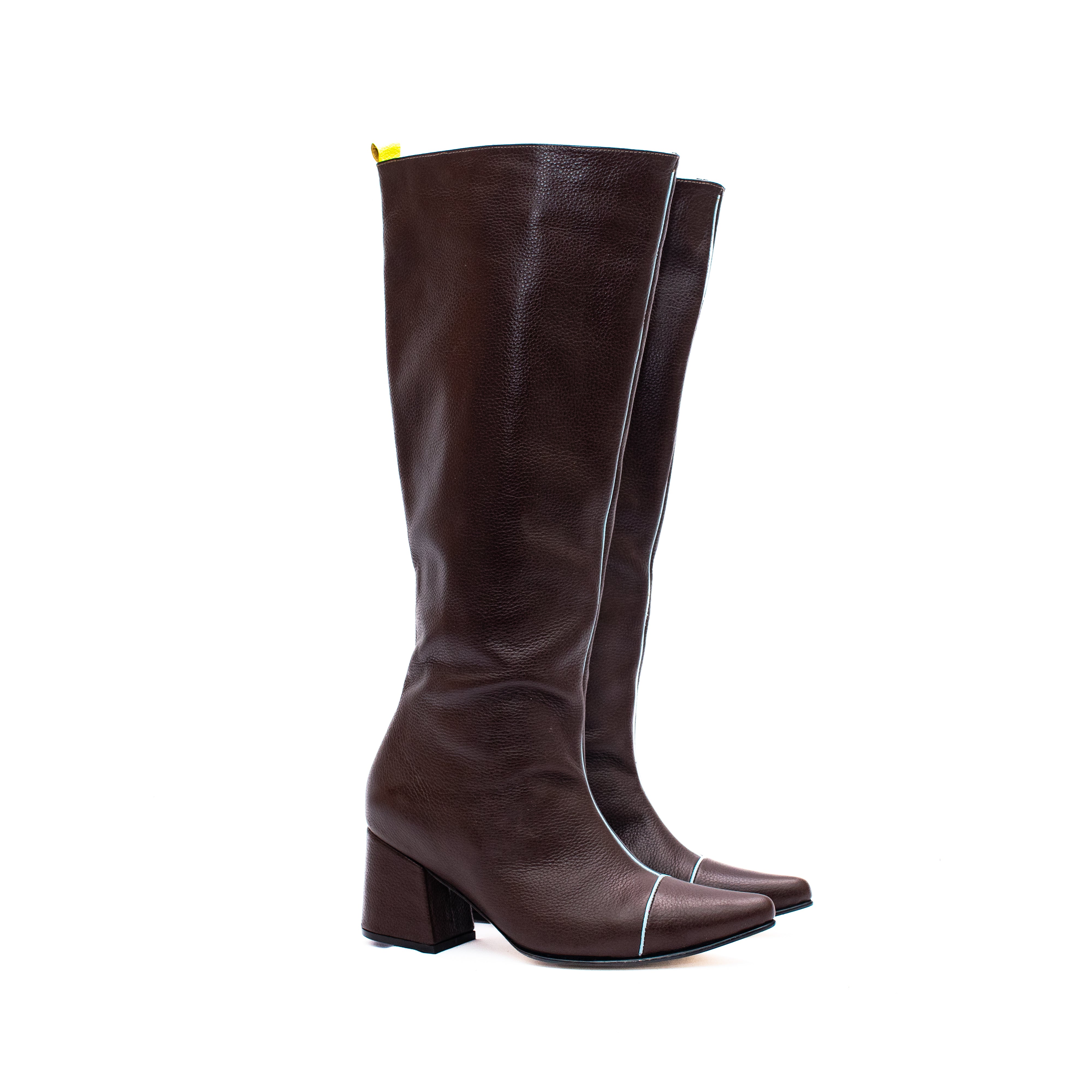 KNEE HIGH BOOTS - Chocolate x Celeste Fresco