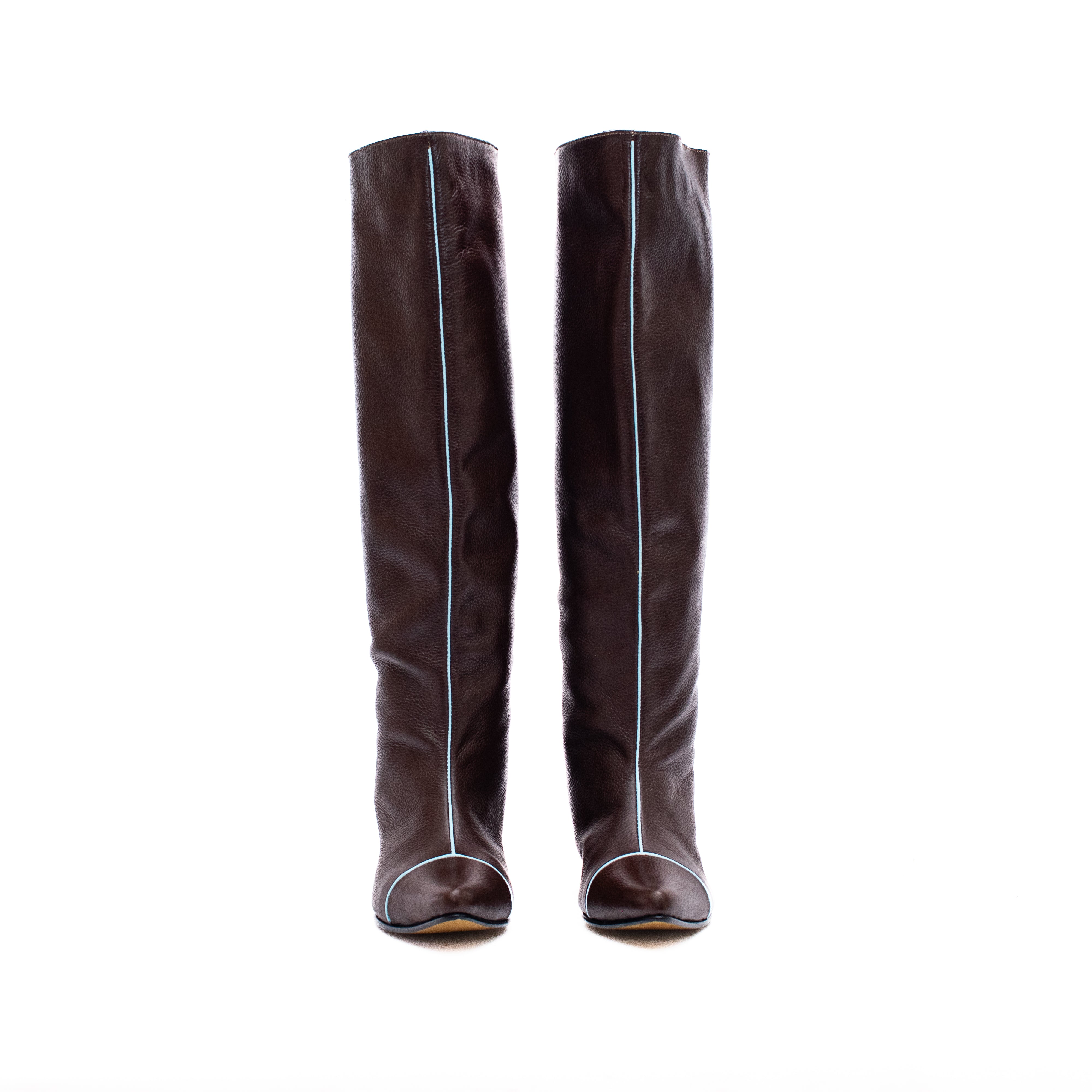 KNEE HIGH BOOTS - Chocolate x Celeste Fresco