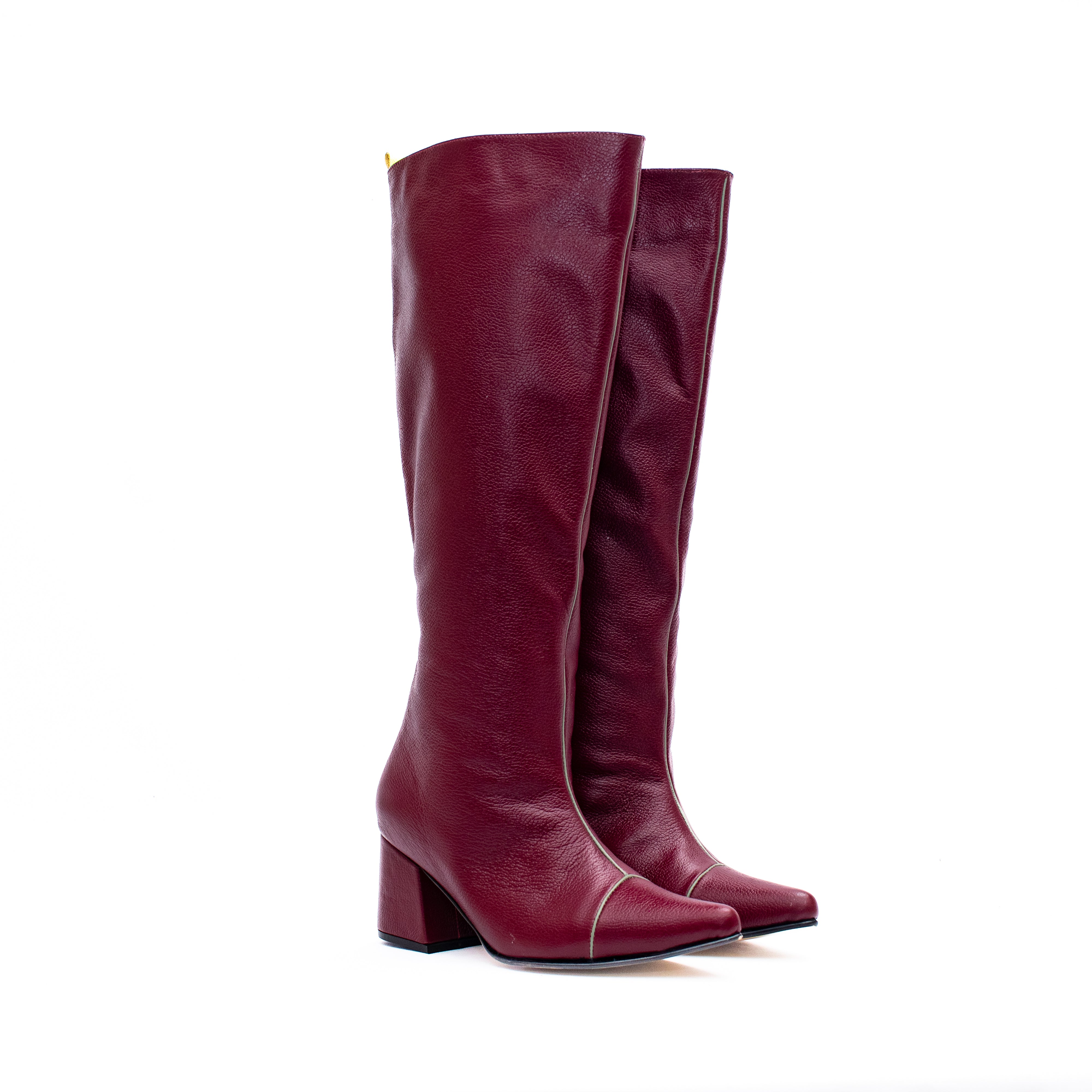 KNEE HIGH BOOTS - Ciruela Nocturna x Verde Matcha
