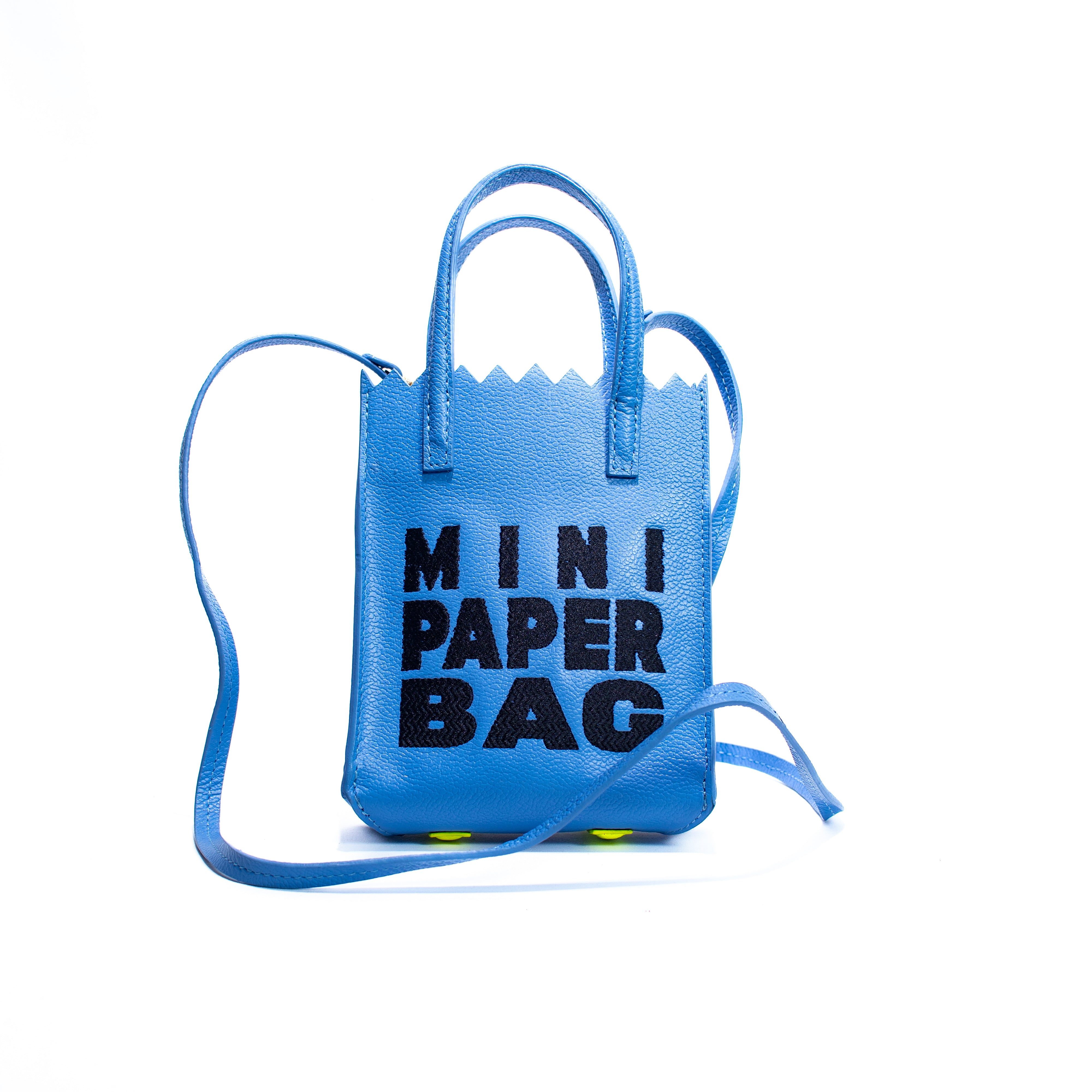 Mini Paper Bag - Azul Cerúleo