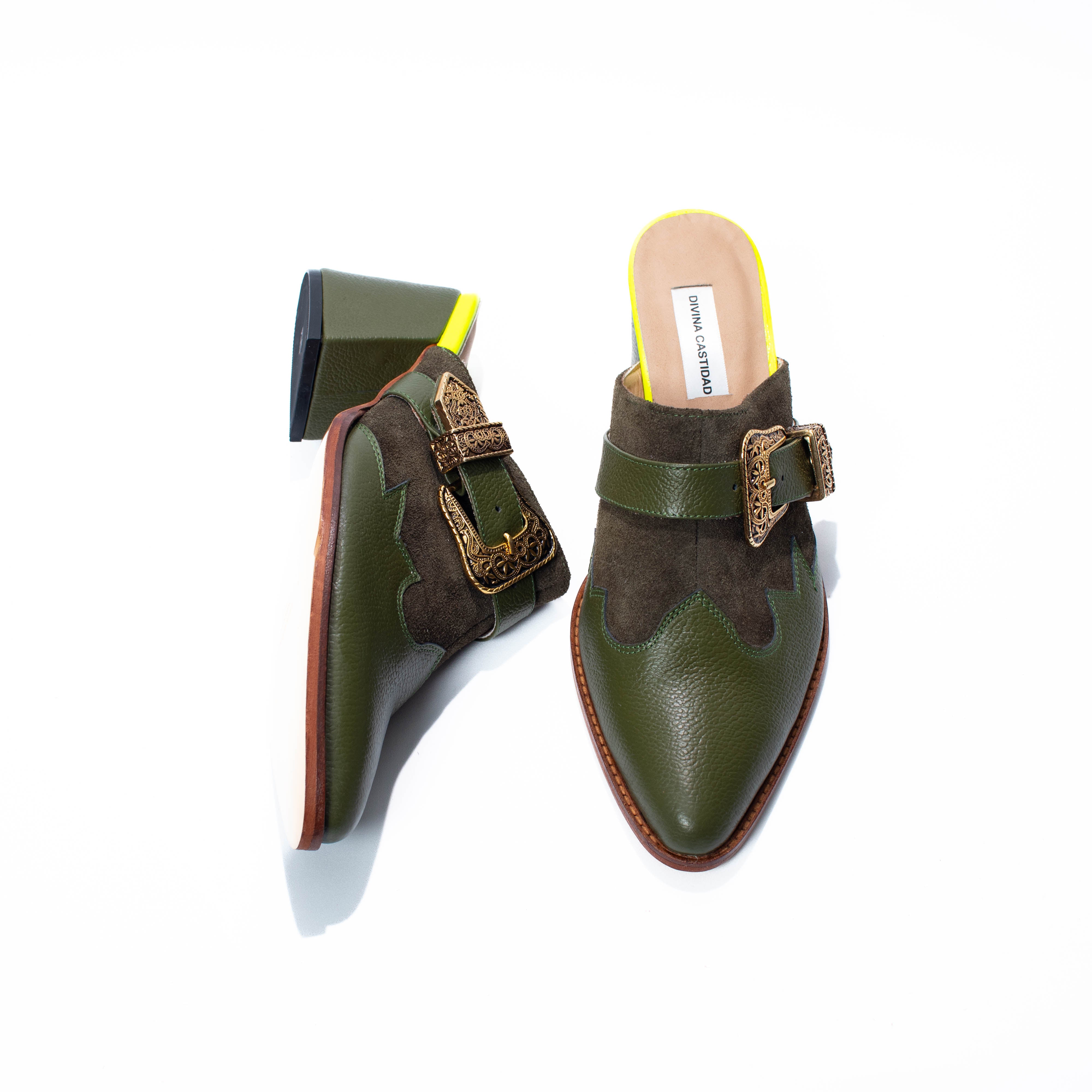 Texis Mules Verde Oliva