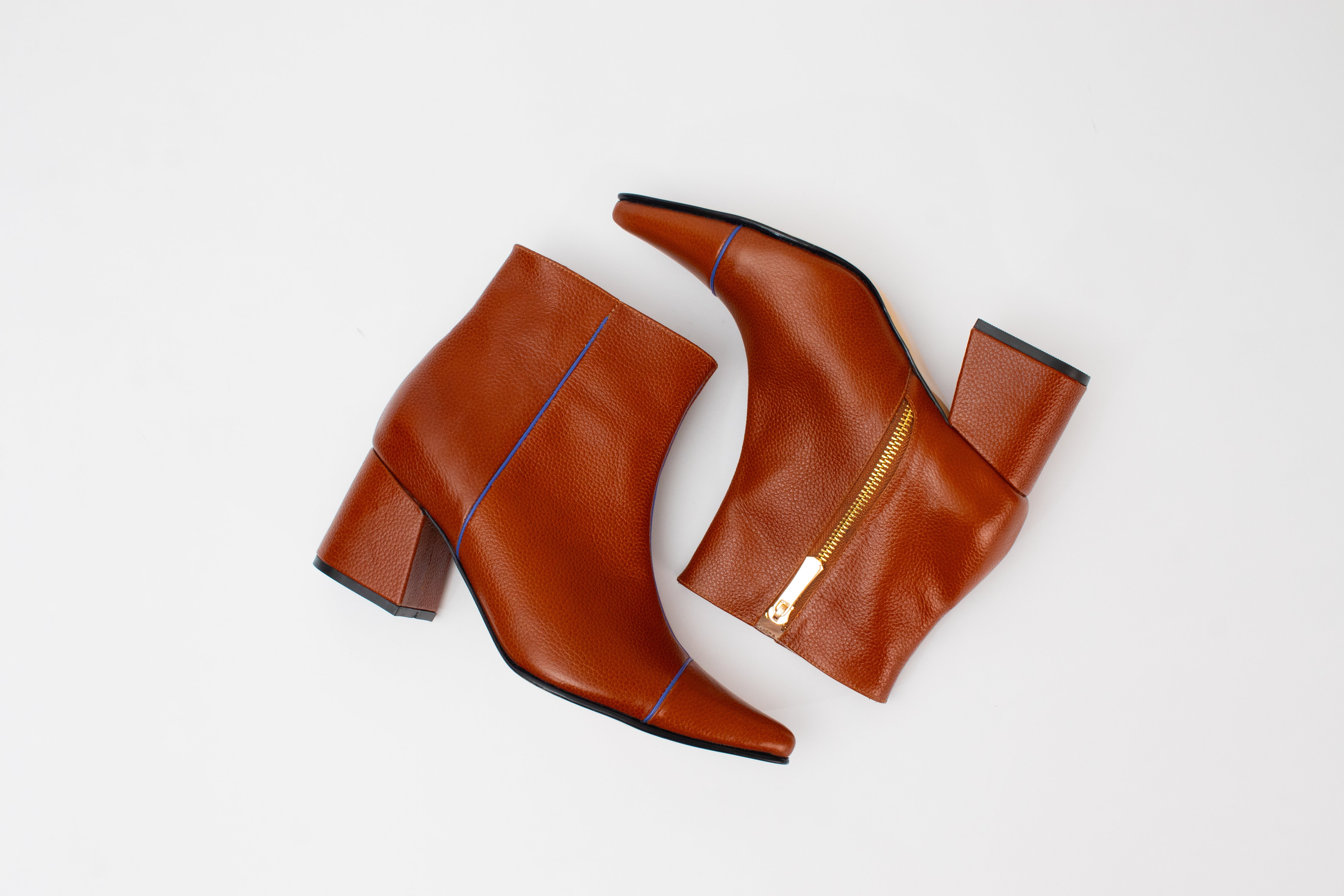 ANKLE boots - Caramelo x violeta