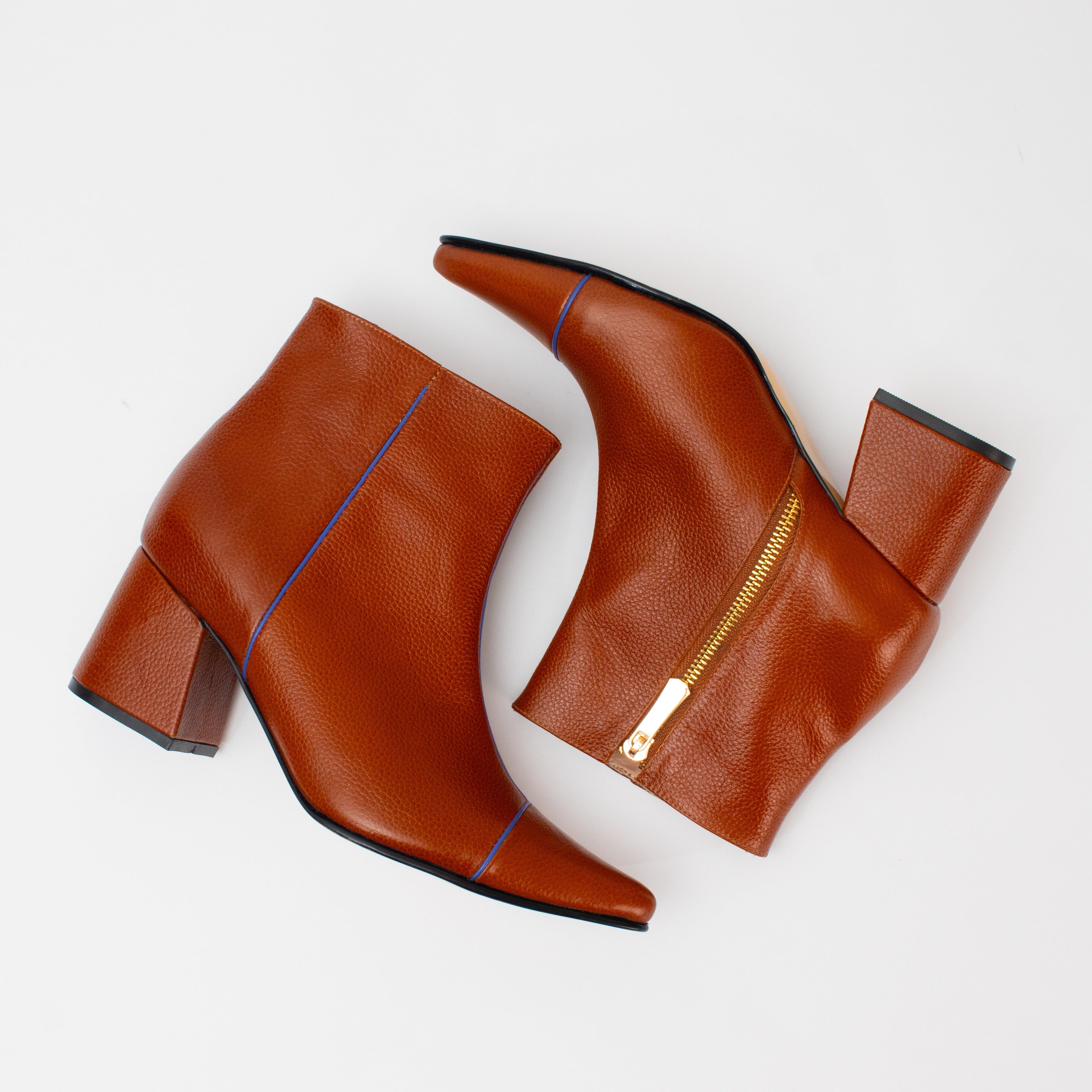 ANKLE boots - Caramelo x violeta