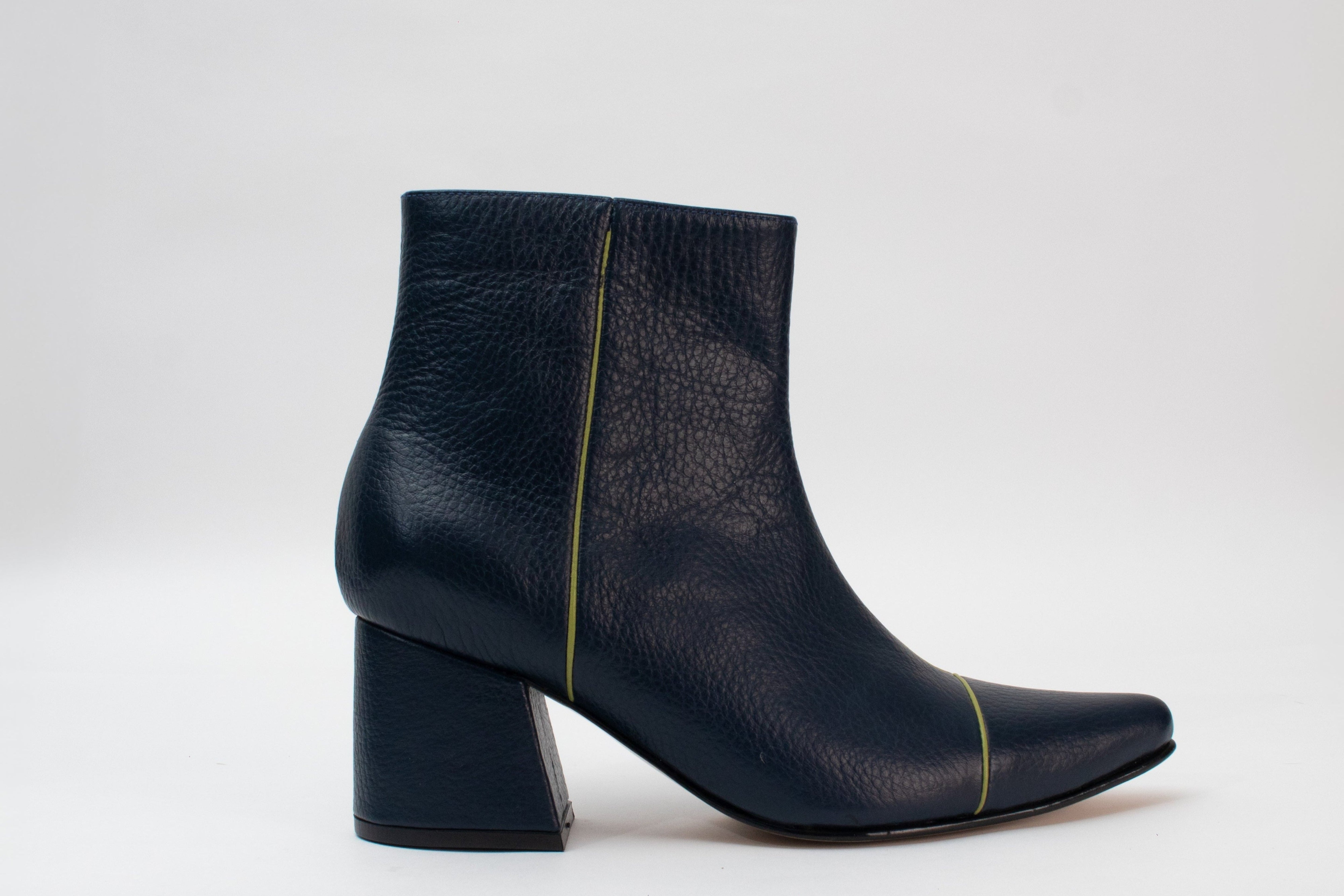 ANKLE boots - Navy blue x pistacho