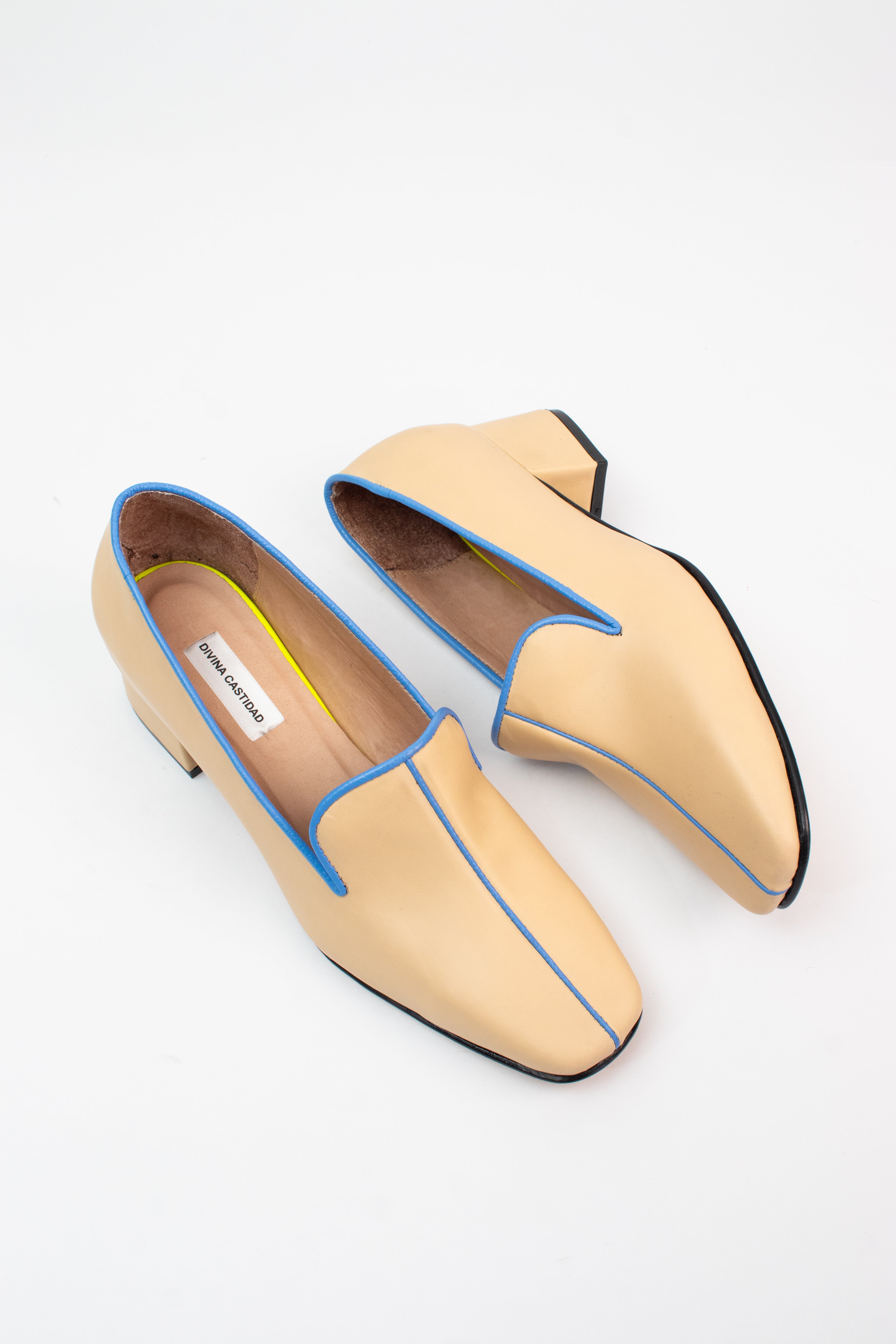 LOAFERS - beige X azul