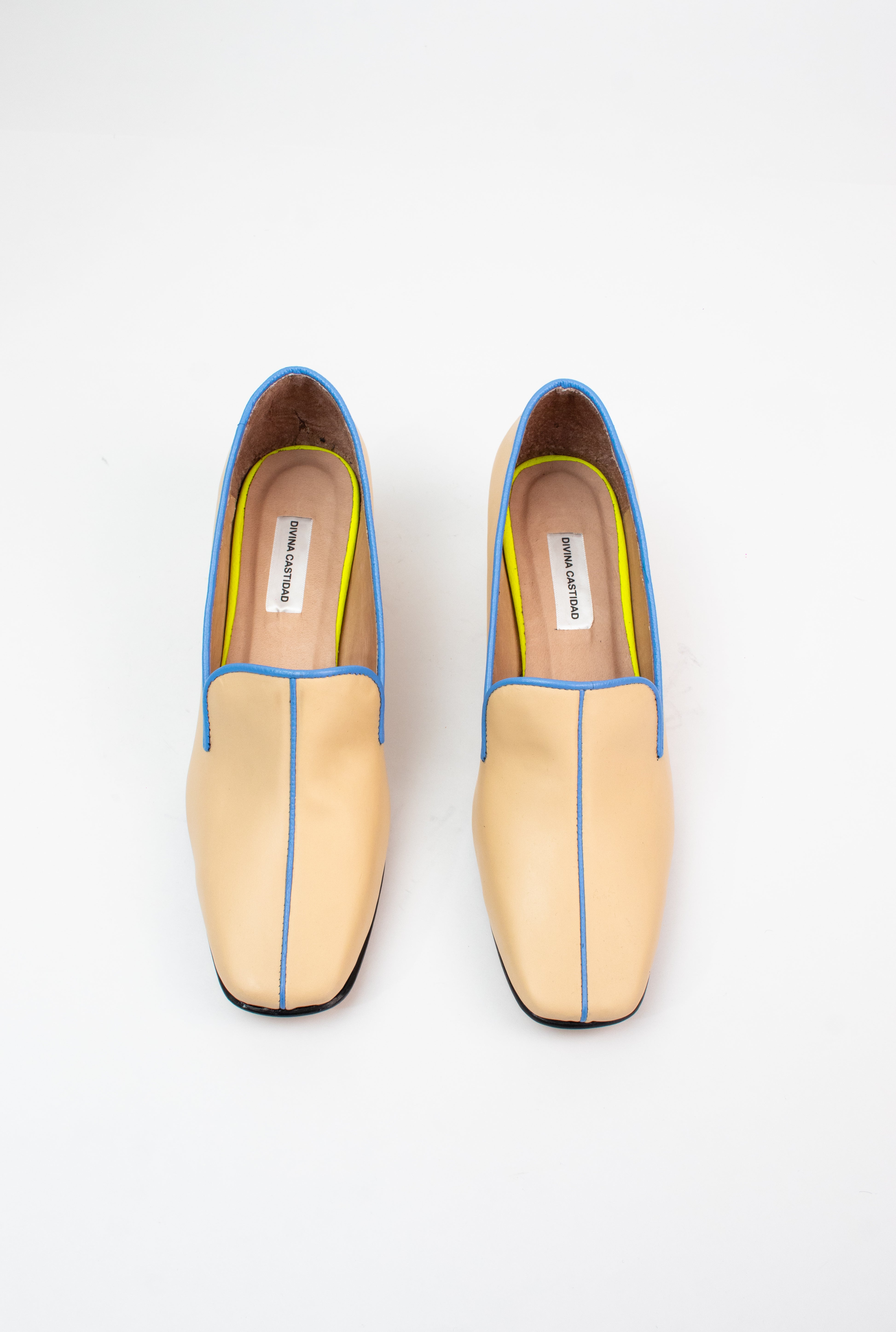 LOAFERS - beige X azul