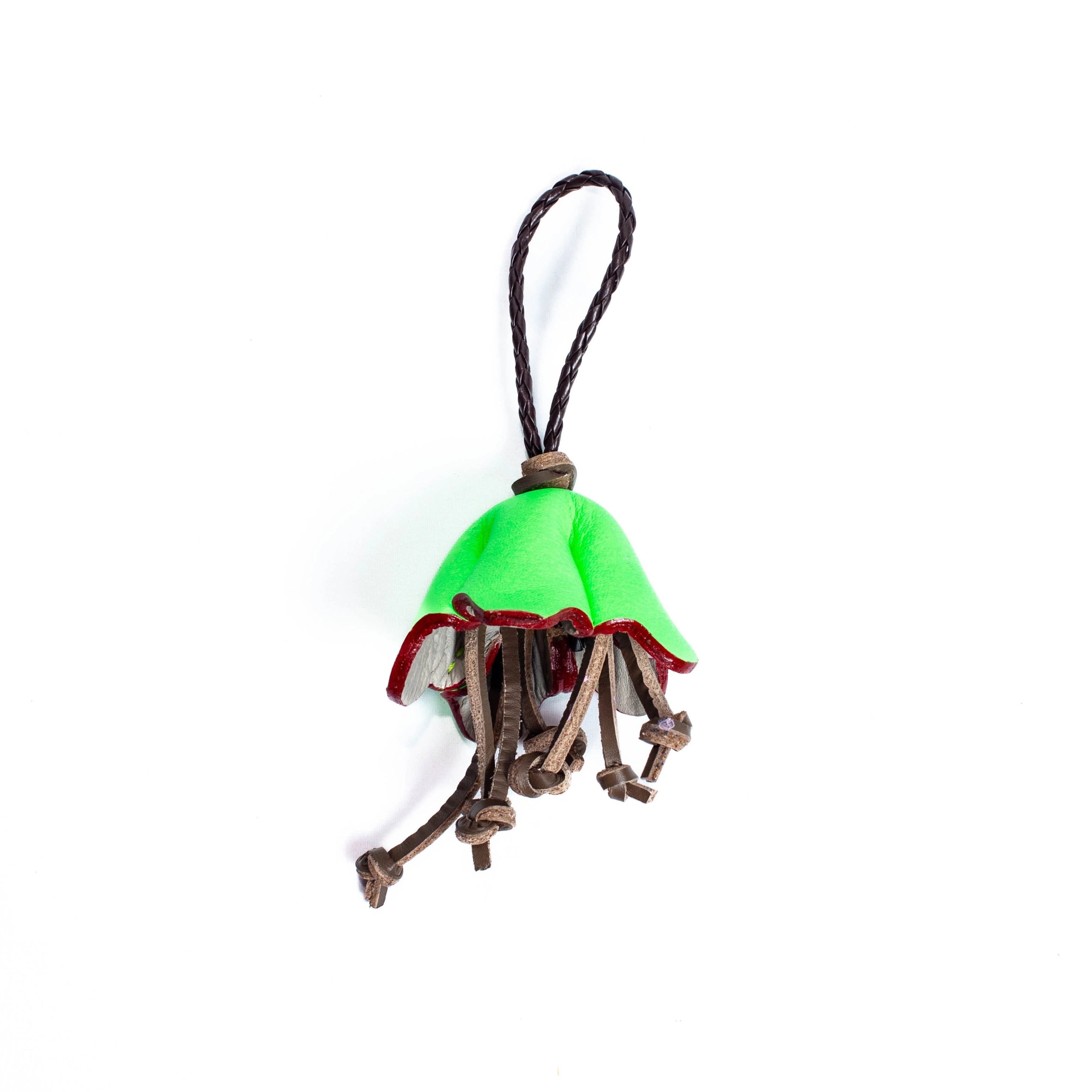 Green + Red Orchid Charm