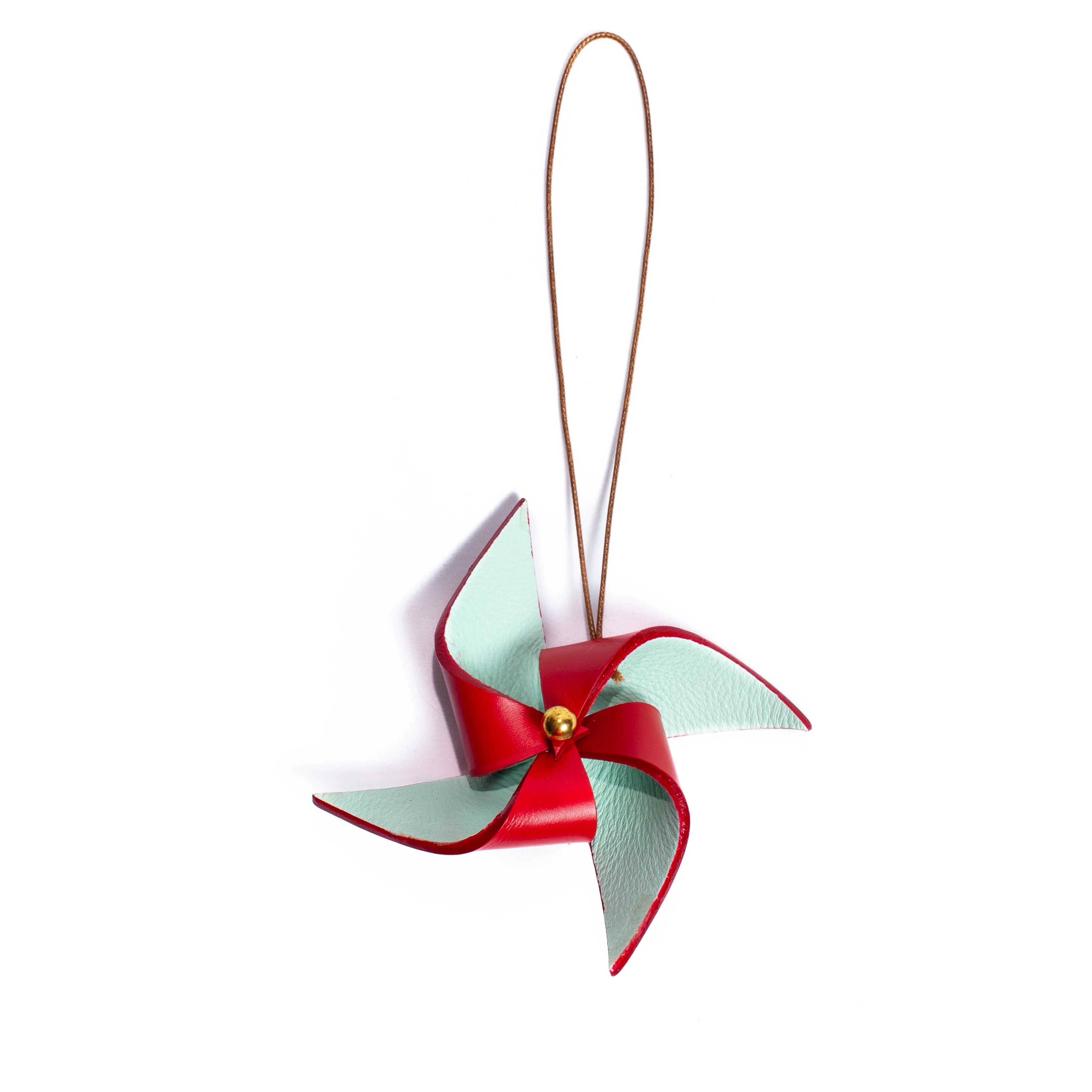 Windmill Charm Red + Mint
