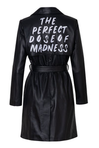 TRENCH coat - BLACK - the PERFECT dose OF madness - DIVINA CASTIDAD