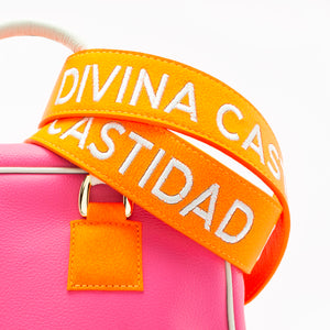 DR. bag - ROSA chicle + MENTA + naranja NEÓN  - DIVINA CASTIDAD