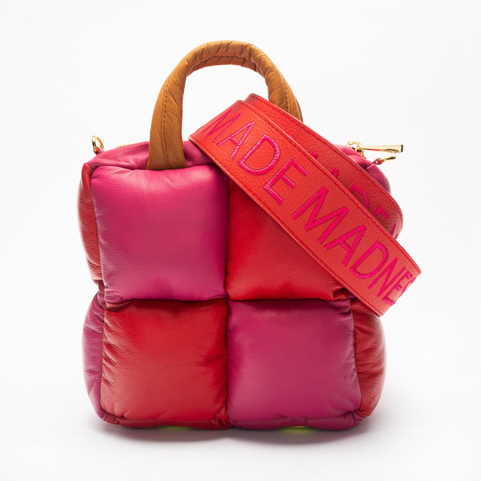 CANDELARIA bag - ROJO + fucsia DIVINA CASTIDAD