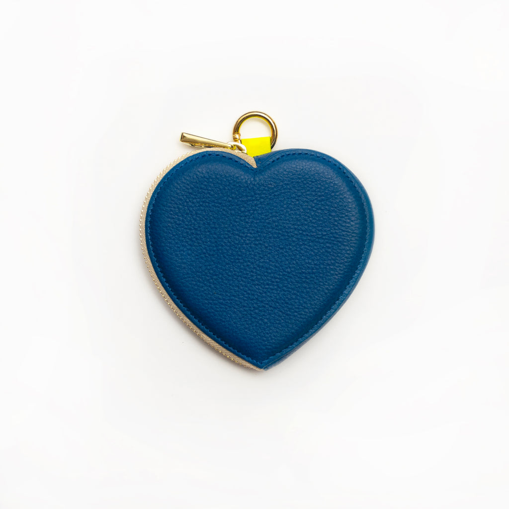 micro HEART - crossbody BAG - azul COBALTO- DIVINA CASTIDAD