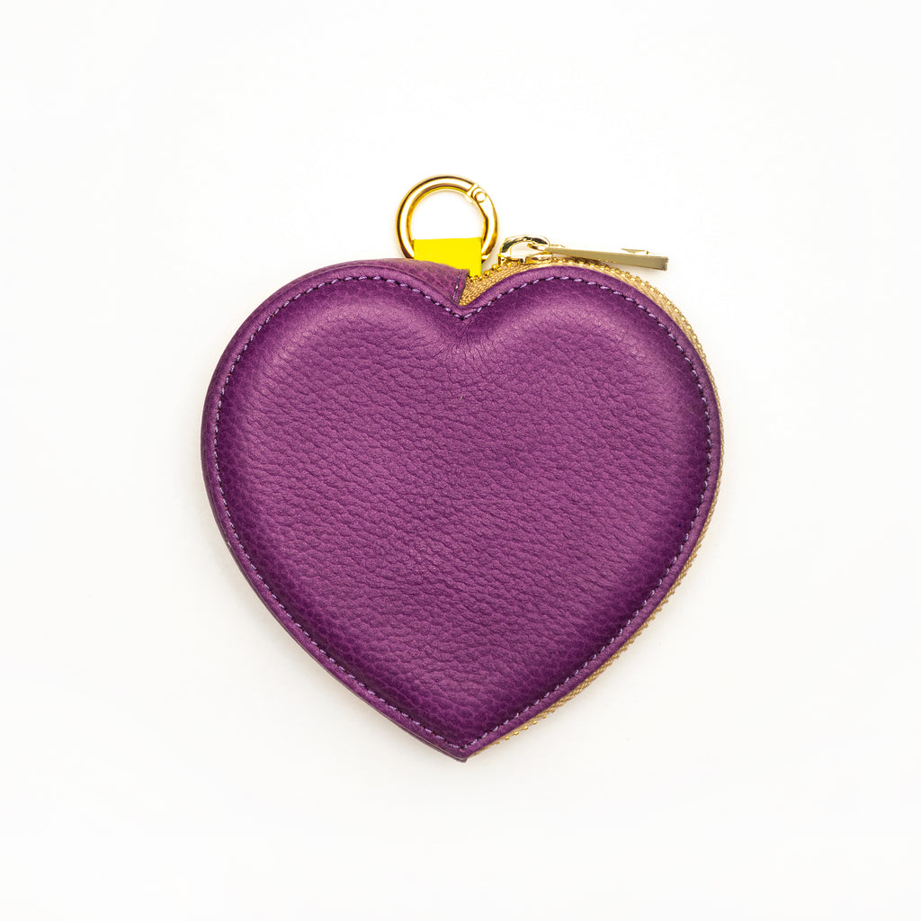 micro HEART - crossbody BAG - purpura - DIVINA CASTIDAD
