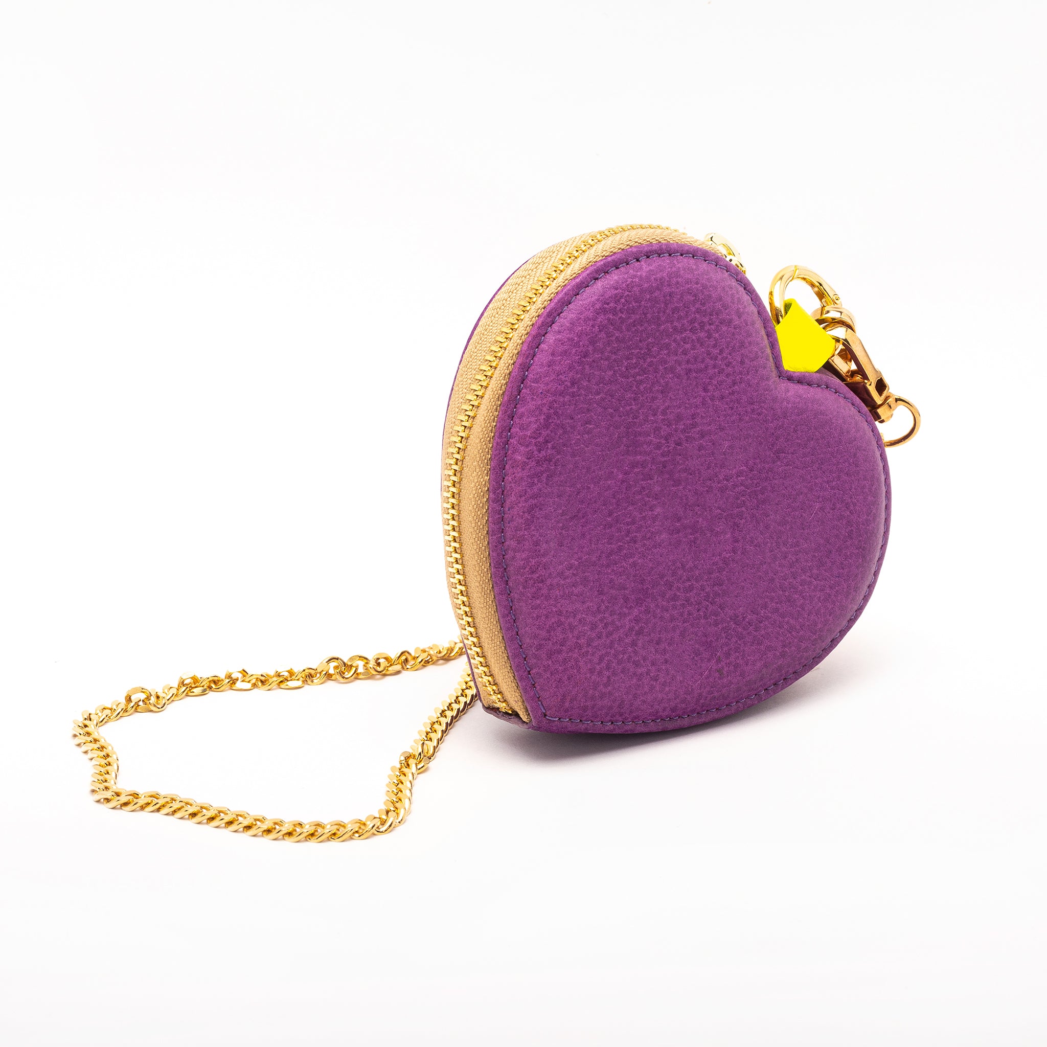 micro HEART - crossbody BAG - purpura - DIVINA CASTIDAD