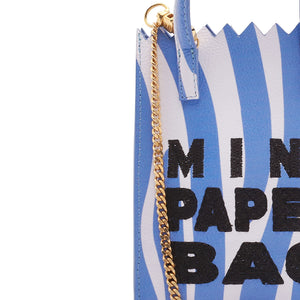 MINI paper BAG blue ZEBRA print