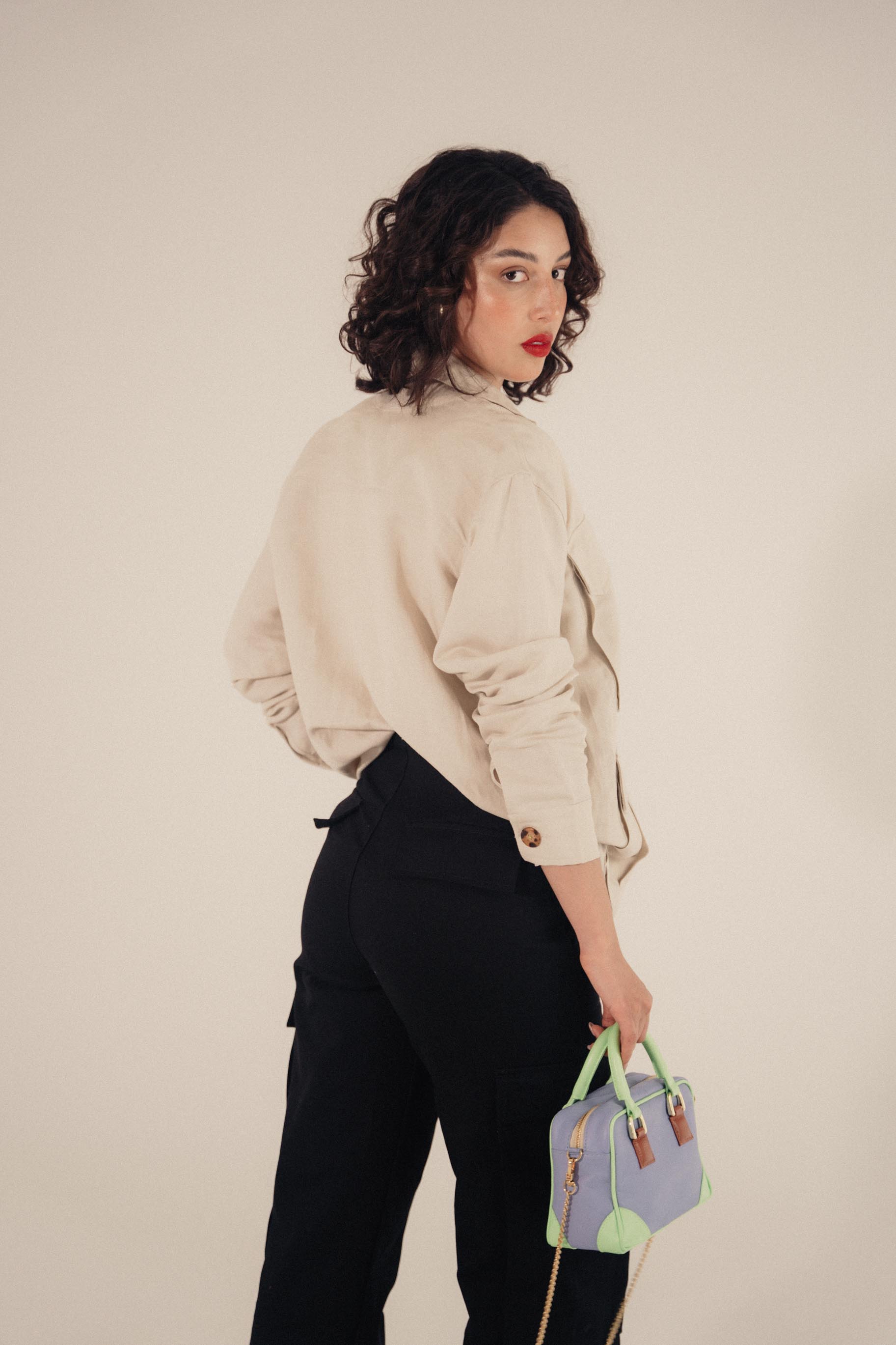 CARGO pant - NEGRO DIVINA CASTIDAD